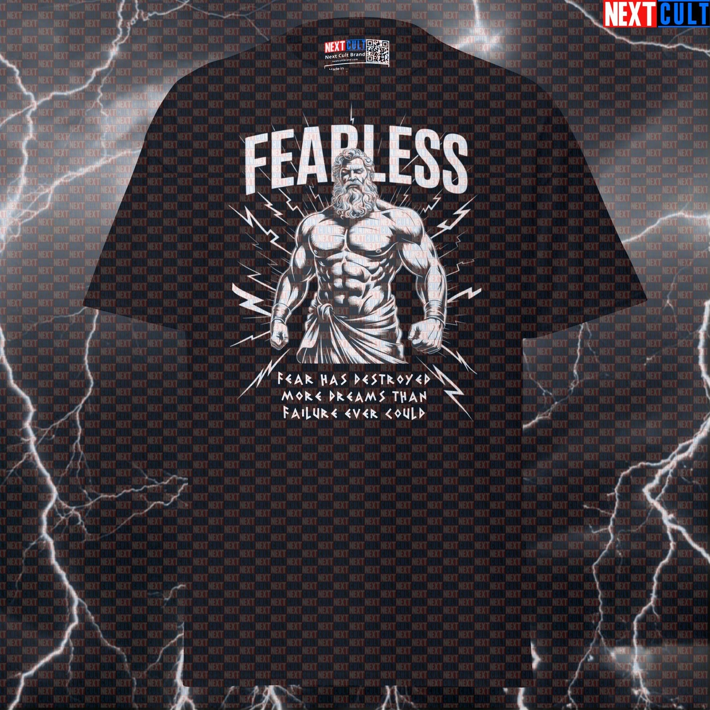 Fearless Greek God Gym T-Shirt: Funny Pump Cover Tee for Lifters & Bodybuilding Memes T-shirts Ancient Greece Fitness Gym Pump Cover Workout Next Cult Brand
