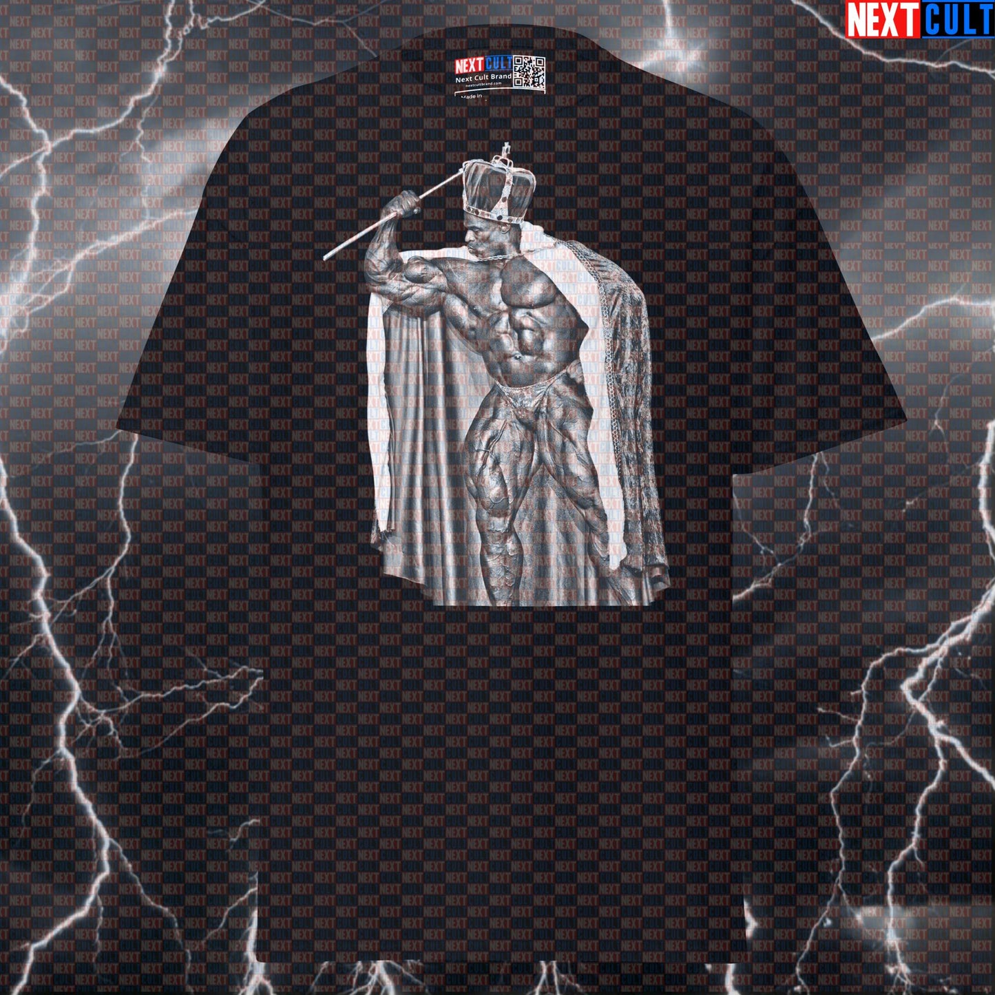Ronnie Coleman King of Bodybuilding Funny Gym Shirt | Royal Powerlifting Meme Tee Pump Cover T-shirts Bodybuilding Fitness Gym Pump Cover Ronnie Coleman Workout Next Cult Brand