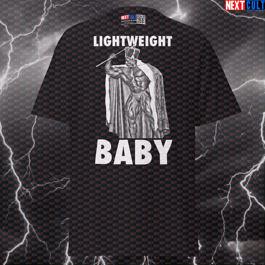 Lightweight Baby Yeah Buddy Ronnie Coleman Bodybuilding Gym Meme Funny Graphic Tee Pump Cover T-shirts Bodybuilding Fitness Gym Pump Cover Ronnie Coleman Workout Next Cult Brand