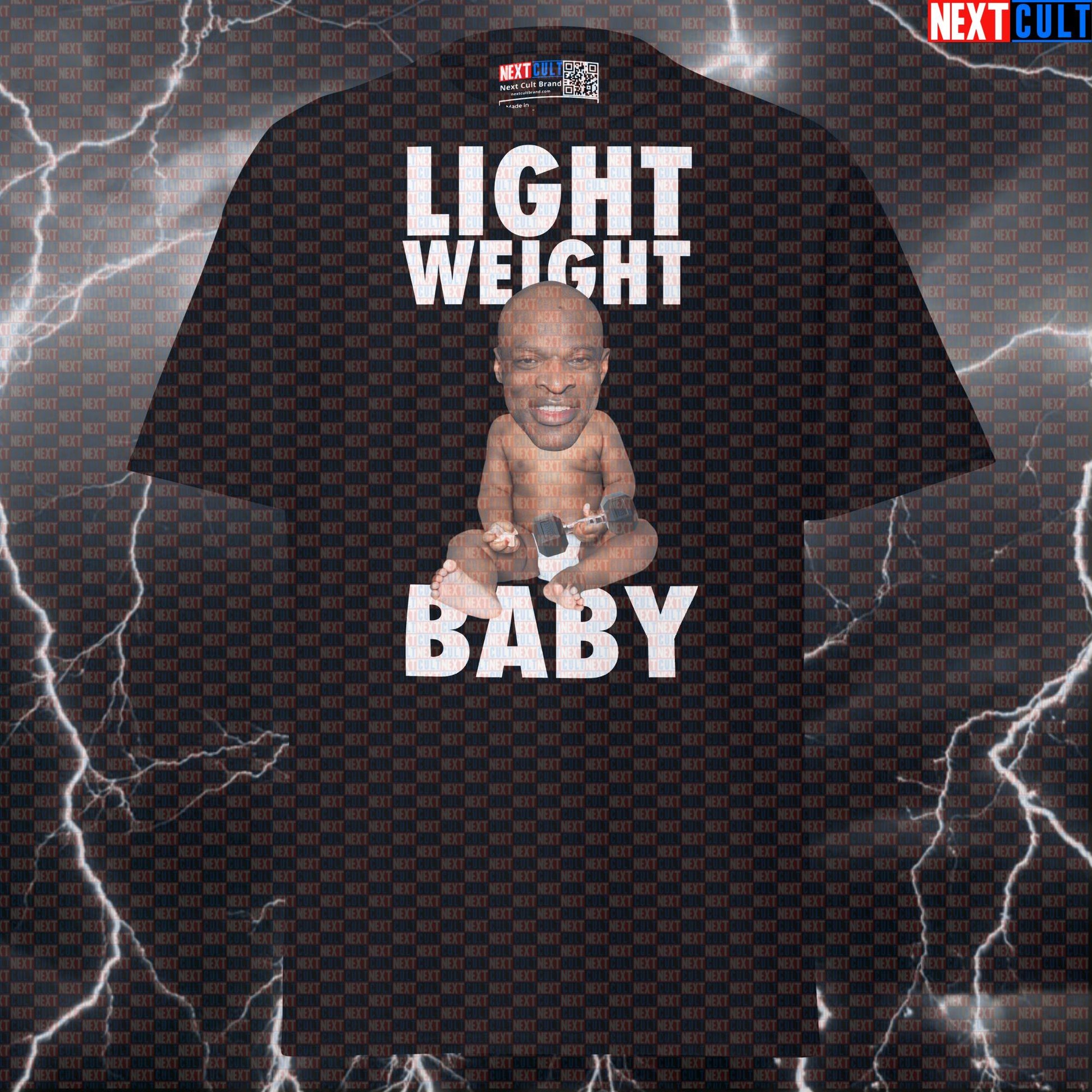 Lightweight Baby Ronnie Coleman Funny Gym T-Shirt | Meme Bodybuilding Pump Cover Tee T-shirts Bodybuilding Fitness Gym Pump Cover Ronnie Coleman Workout Next Cult Brand