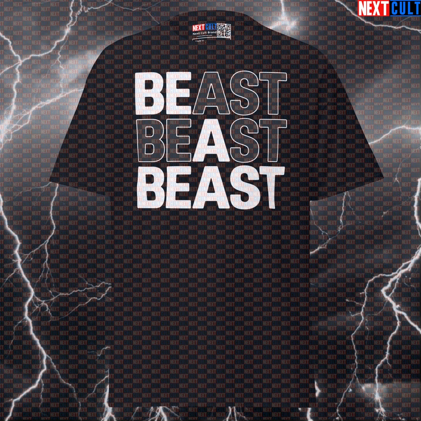 Be A Beast Funny Gym Meme Shirt - Motivational Workout Tee For Lifters & Pump Cover T-shirts Bodybuilding Fitness Gym Powerlifting Pump Cover Workout Next Cult Brand