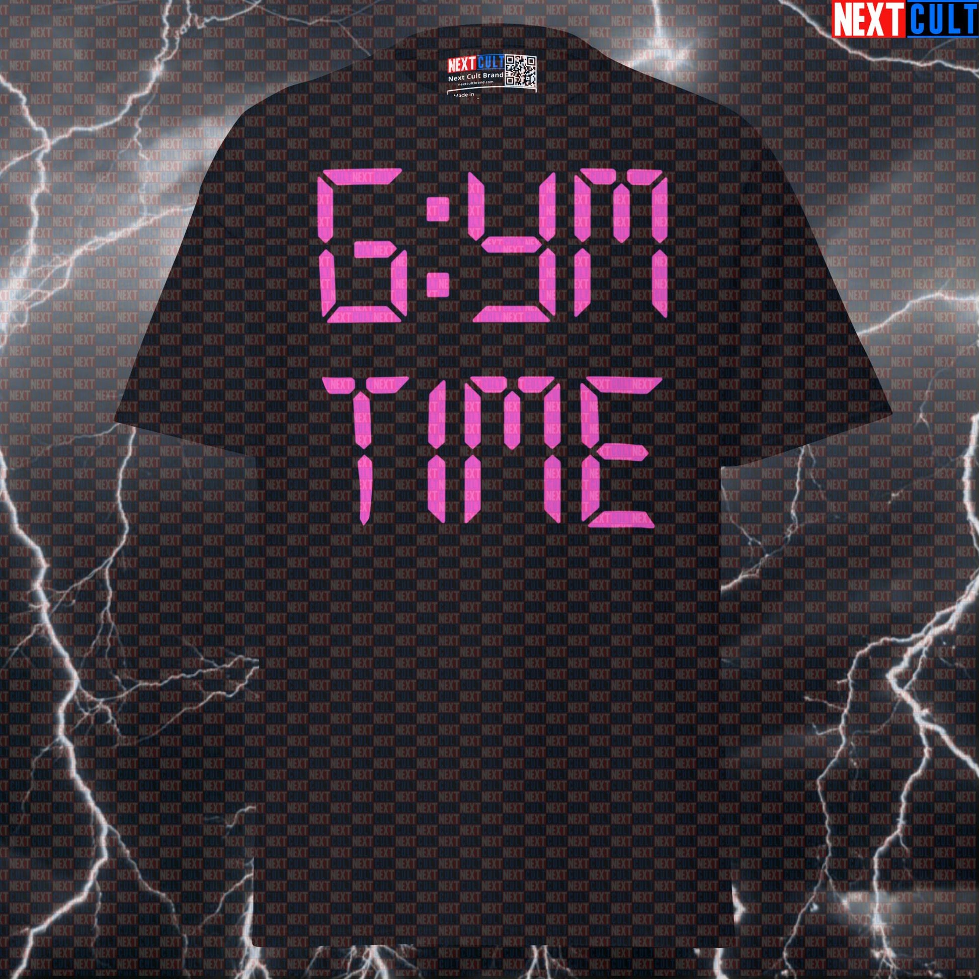 Funny Gym O'clock Meme Tee - Digital Clock Pump Cover Top For Lifters & Gymbros Seeking Gains T-shirts Bodybuilding Fitness Gym Powerlifting Pump Cover Workout Next Cult Brand