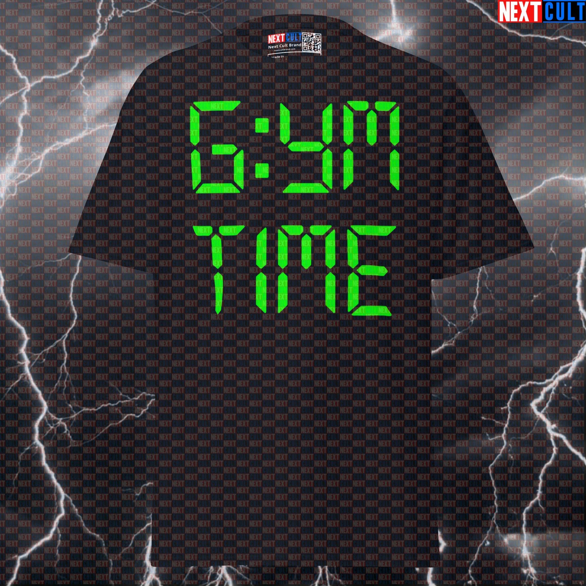 Gym O'clock Digital Clock Funny Gym Meme T-Shirt - Essential Pump Cover Tee For Lifters T-shirts Bodybuilding Fitness Gym Powerlifting Pump Cover Workout Next Cult Brand