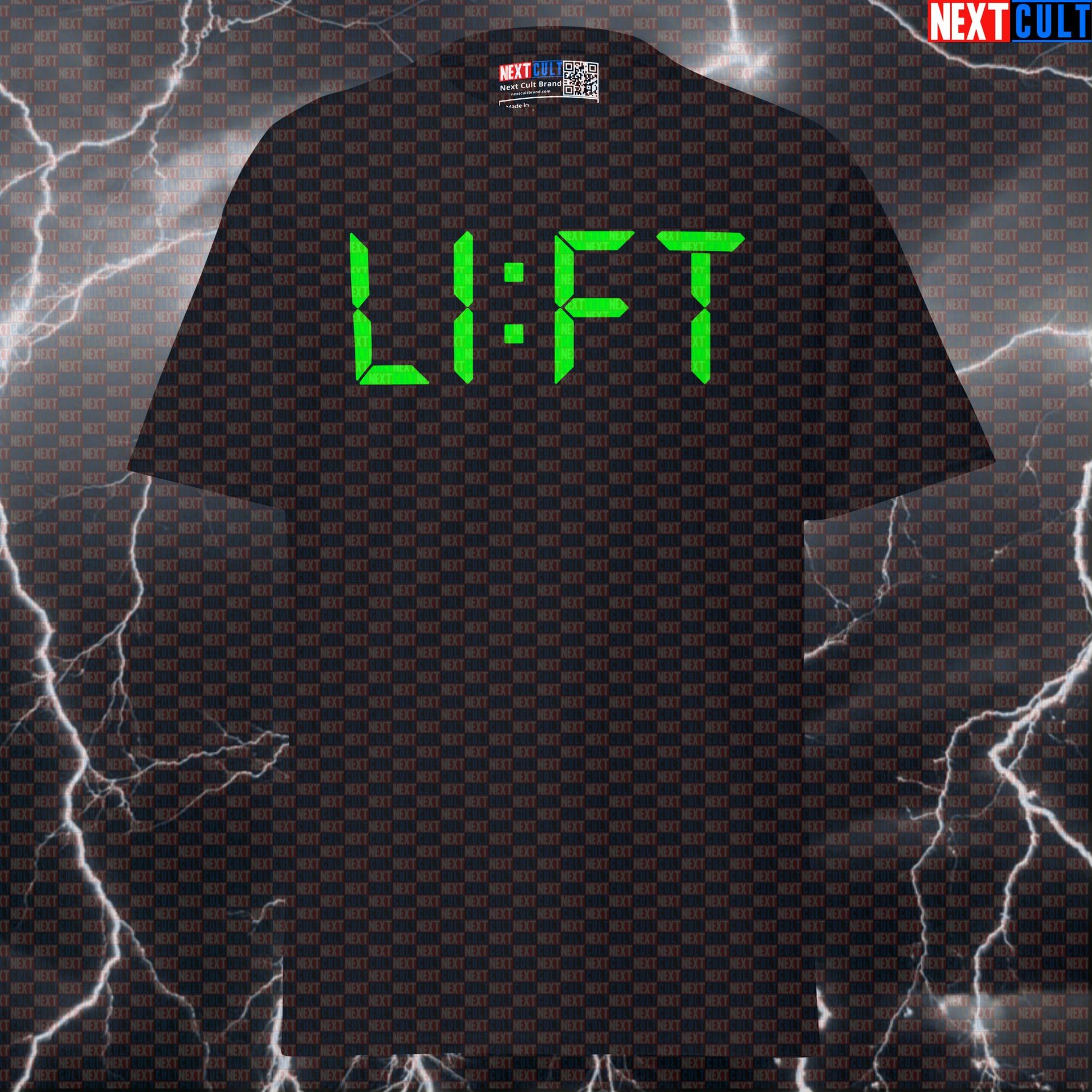 Funny Gym Meme T-Shirt: Lift O'clock Pump Cover Top for Fitness Gains & Bodybuilding Bros | Graphic Tee T-shirts Bodybuilding Fitness Gym Powerlifting Pump Cover Workout Next Cult Brand