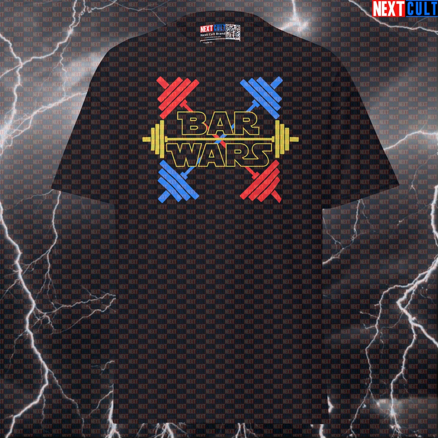 Bar Wars Funny Gym T-Shirt: May The Gains Be With You Swole Wars Pump Cover Tee Next Cult Brand