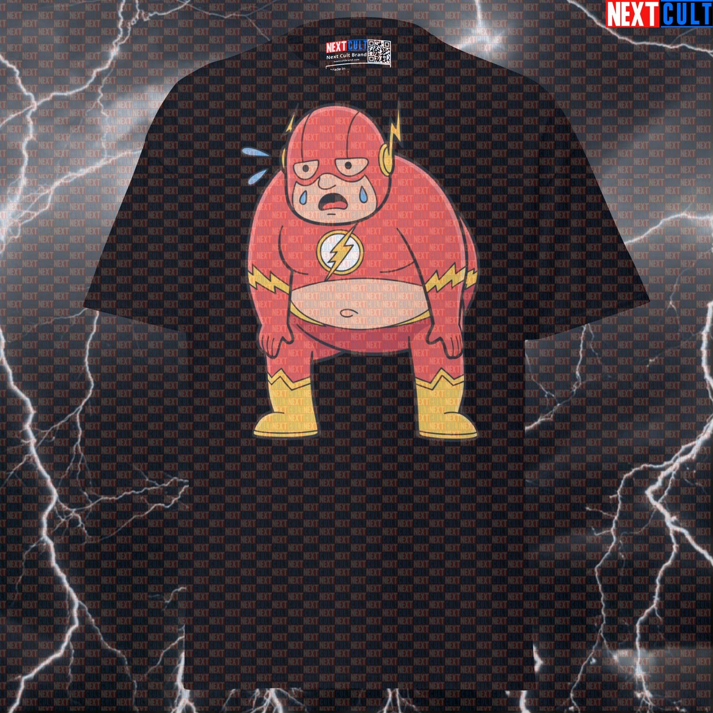 Fat Flash Funny Gym T-Shirt | Chunky Hero Meme Tee For Lifters & Bodybuilding Pump Cover Next Cult Brand