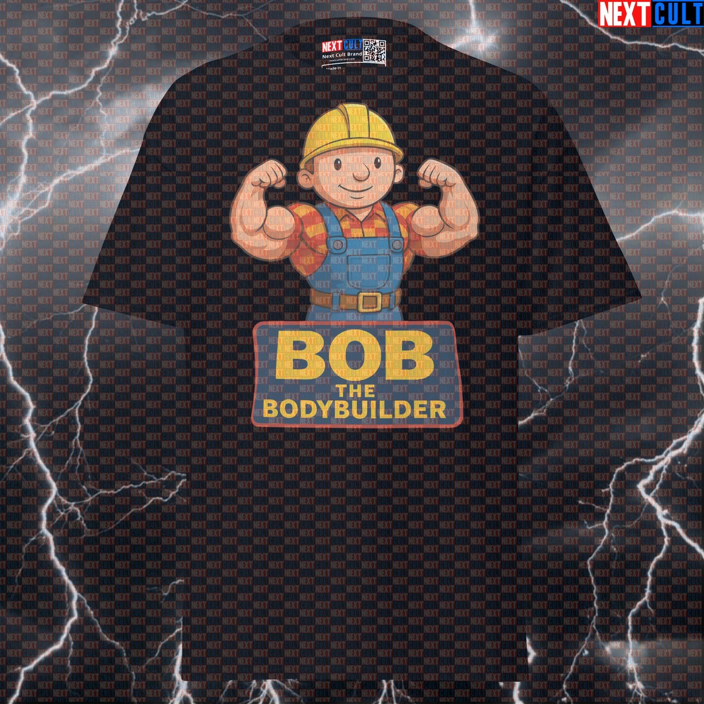 Bob the Bodybuilder Funny Gym T-Shirt | Can We Fix It? Yes We Gain! Workout Tee T-shirts Bodybuilding Fitness Gym Pump Cover TV Workout Next Cult Brand