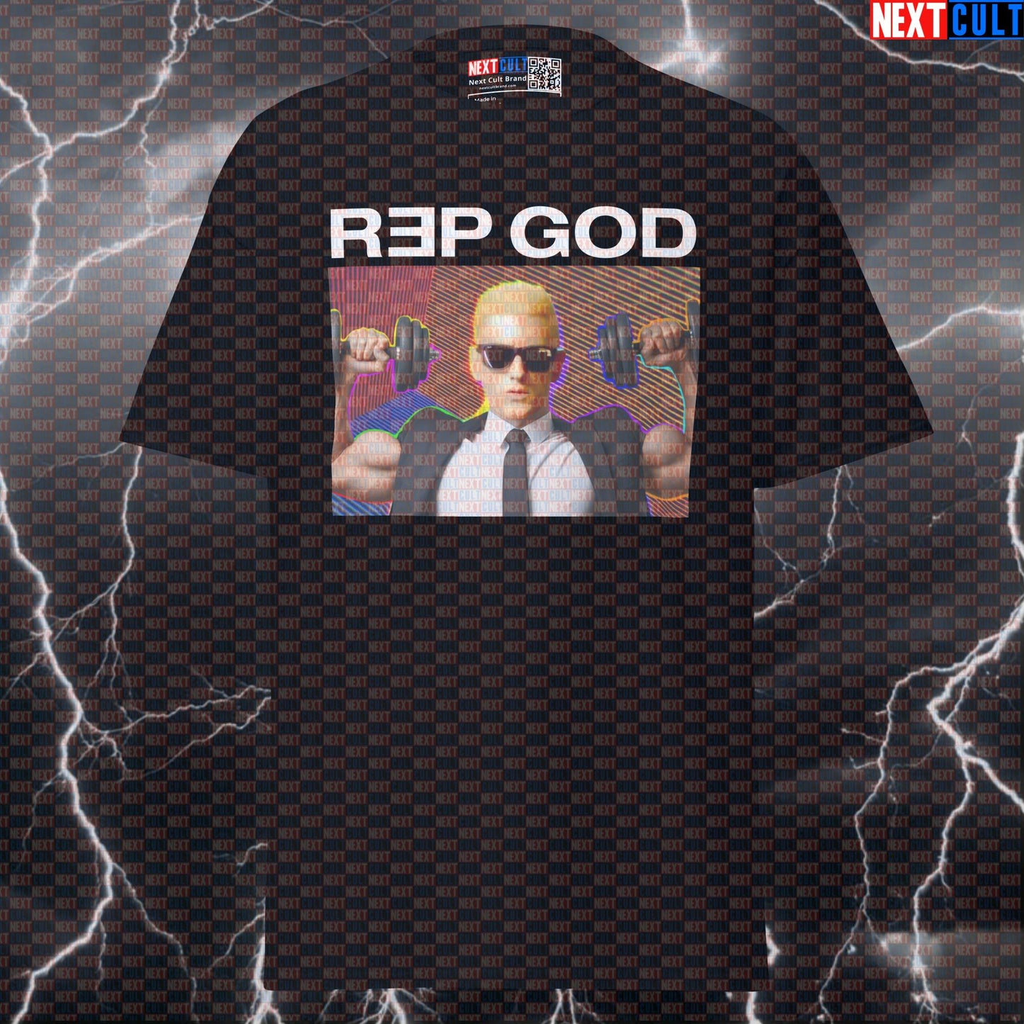 Rep God The Real Swole Shady Funny Gym T-Shirt | Rap Parody Pump Cover For Lifters T-shirts Bodybuilding Eminem Fitness Gym Hip Hop Pump Cover Workout Next Cult Brand