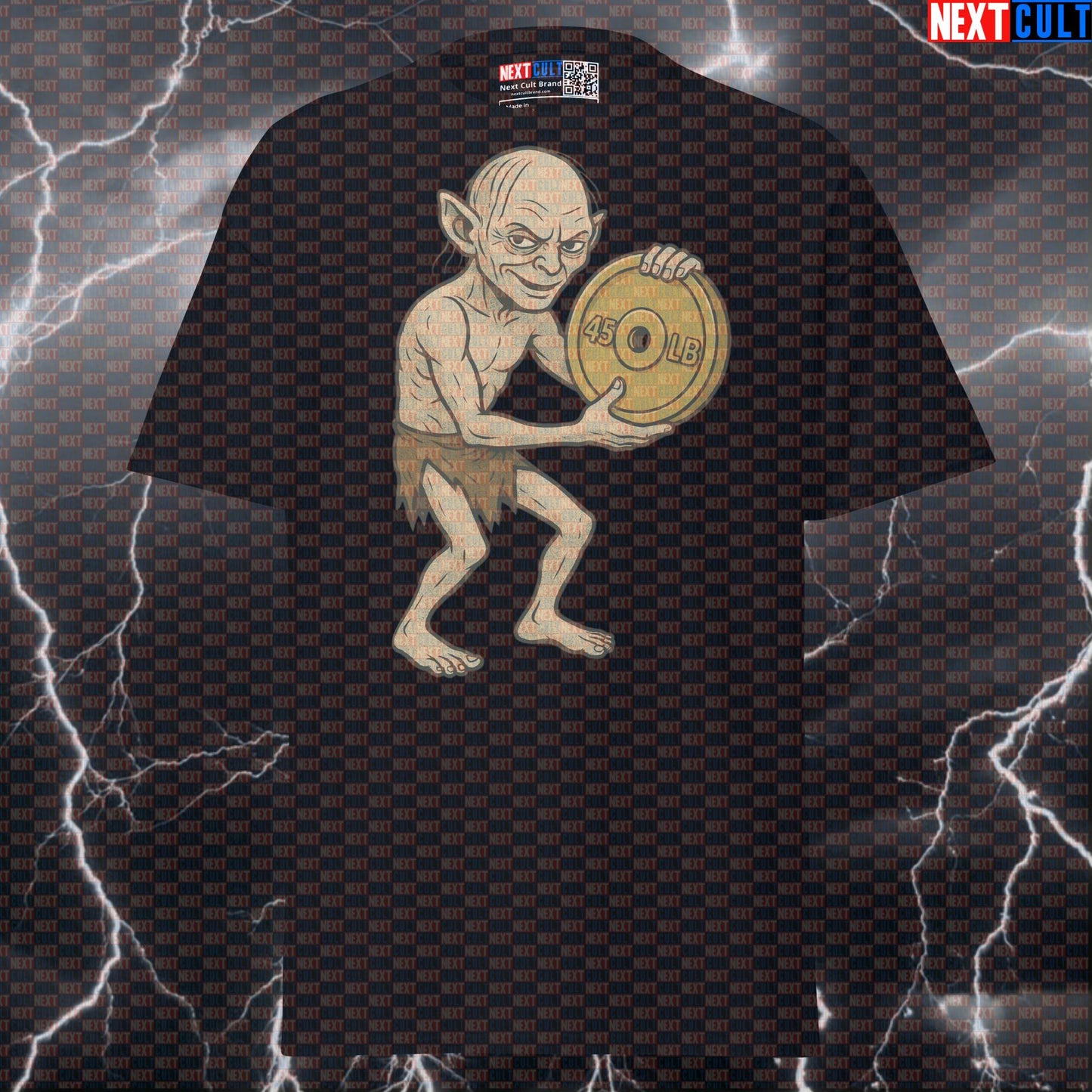 Lord of the Weights Funny Gym T-Shirt | My Precious Gains Workout Tee & Pump Cover T-shirts Bodybuilding Films Fitness Gym Lord of the Rings Powerlifting Pump Cover Workout Next Cult Brand