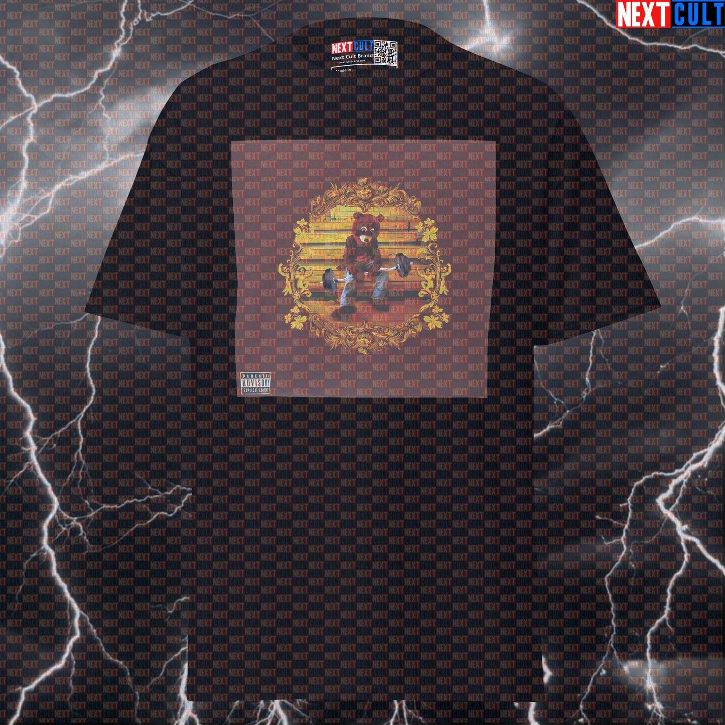 Gym Dropout Bear Funny Workout Tee | Kanye Hip Hop Parody Pump Cover Shirt For Lifters T-shirts Bodybuilding Fitness Gym Hip Hop Kanye West Pump Cover Workout Next Cult Brand