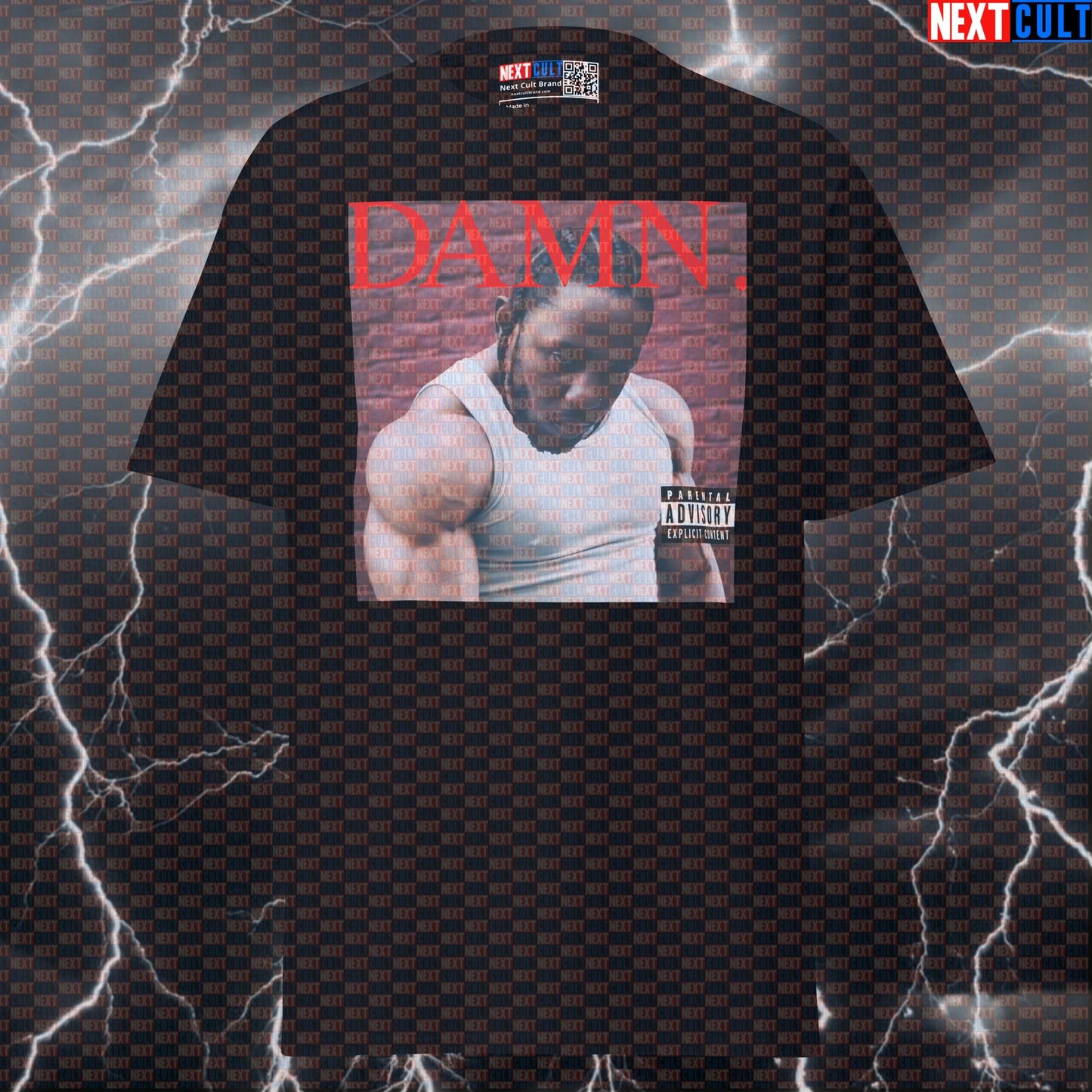 King Kendrick DAMN Album Gym Parody Tee | Funny Bodybuilding Pump Cover Shirt T-shirts Bodybuilding Fitness Gym Hip Hop Kendrick Lamar Pump Cover Workout Next Cult Brand