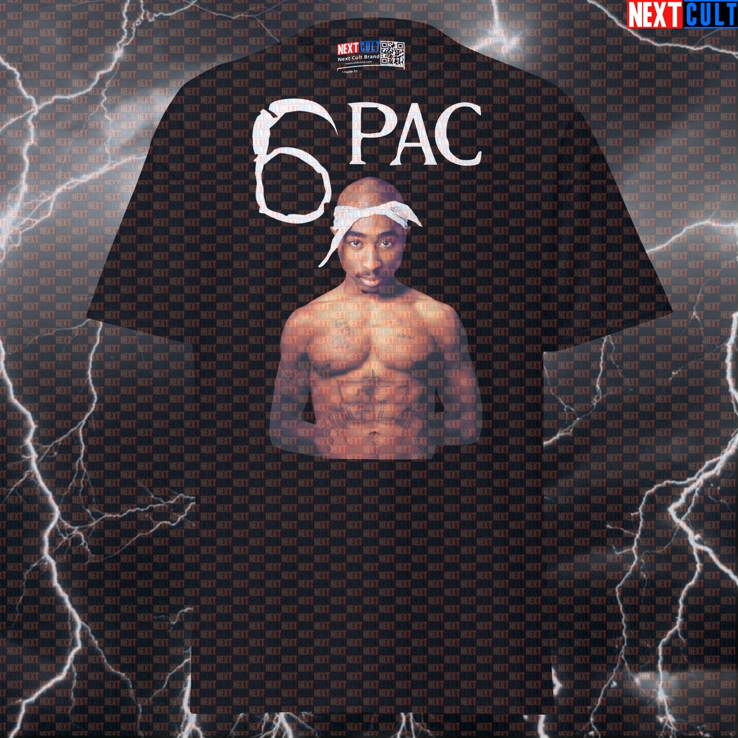 6Pac Shakur Funny Gym T-Shirt | 2Pac Parody Pump Cover for Bodybuilding Gains T-shirts 2Pac Bodybuilding Fitness Gym Hip Hop Pump Cover Workout Next Cult Brand
