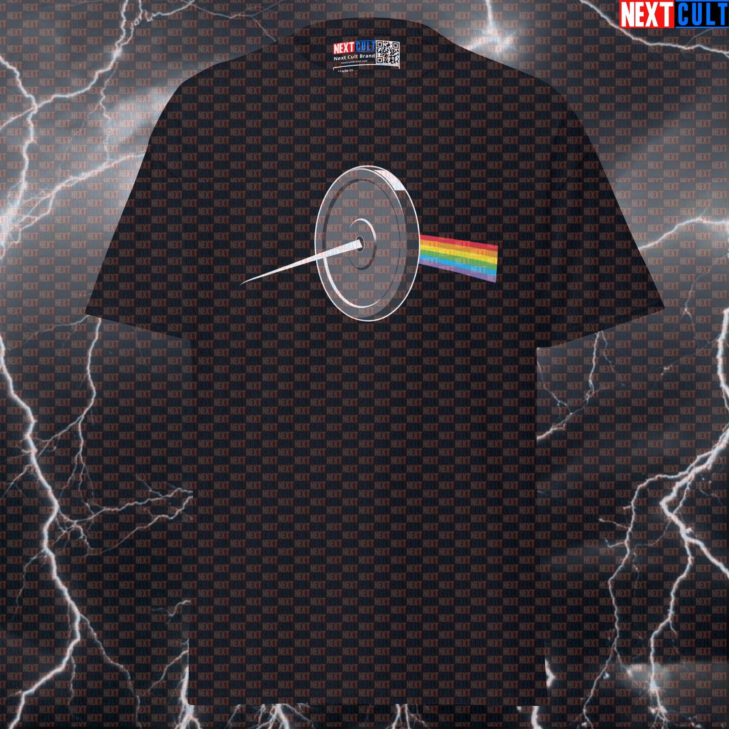 The Dark Side of the Lifting Funny Gym Tee | Pink Floyd Parody Workout Shirt Bodybuilding Fitness Gym Pink Floyd Powerlifting Pump Cover Rock Music Workout Next Cult Brand