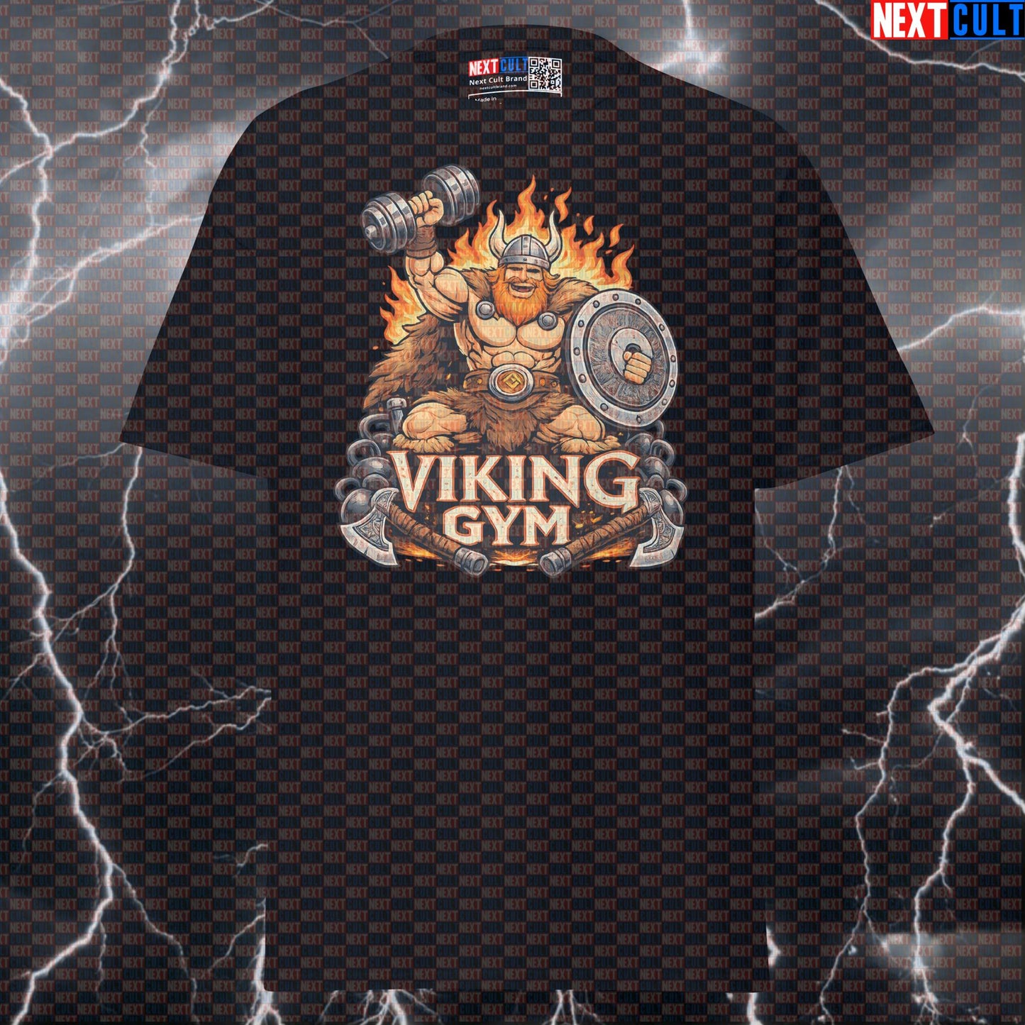 Funny Viking Gym Shirt | Gym Viking Pump Cover Graphic Tee for Lifters & Bodybuilding Bodybuilding Fitness Gym Pump Cover Vikings Workout Next Cult Brand