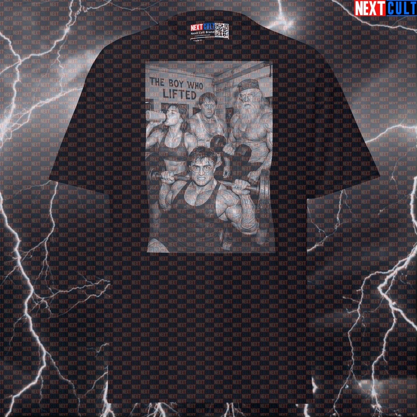 The Boy Who Lifted Funny Gym Shirt | Harry Spotter & Dumbbelldore Fitness Tee T-shirts Bodybuilding Books Films Fitness Gym Harry Potter Powerlifting Pump Cover Workout Next Cult Brand