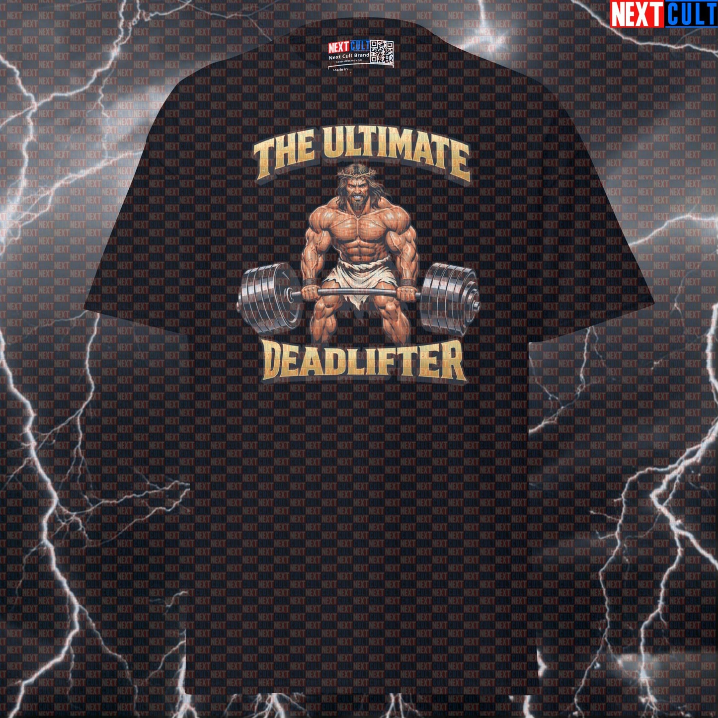The Ultimate Deadlifter Jesus Christ Funny Gym T-Shirt – Deadlifts Workout Fitness Lifting Bodybuilding Powerlifting Meme Tee Bodybuilding Easter Fitness Gym Jesus Leg Day Powerlifting Pump Cover Workout Next Cult Brand
