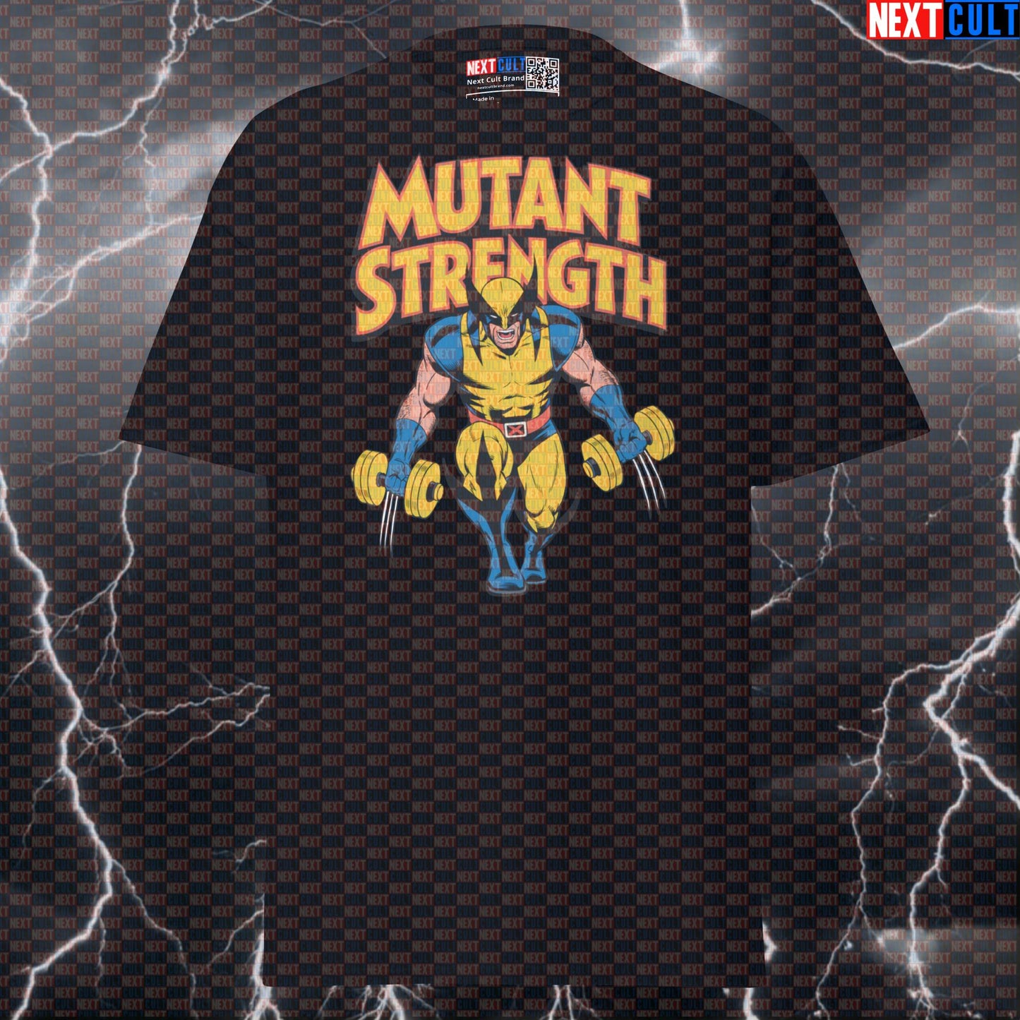 Mutant Strength Wolverine X-Men Funny Gym T-Shirt Bodybuilding Powerlifting Workout Tee Graphic Gym Shirt Fitness Meme T-shirts Next Cult Brand