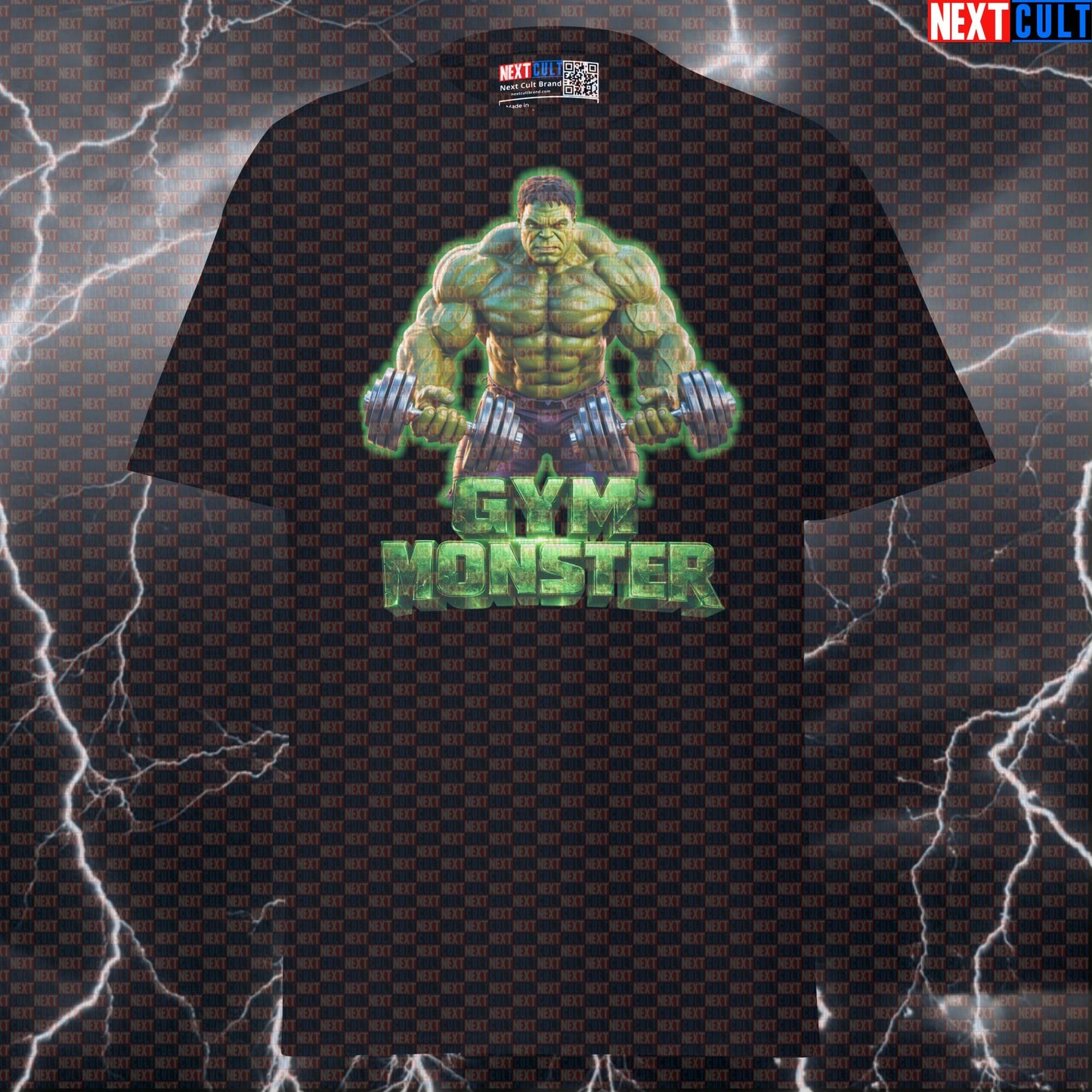 Gym Monster Hulk Funny Gym T-Shirt Workout Tee Graphic Gym Shirt Bodybuilding Fitness Pump Cover Muscle Meme T-shirts Next Cult Brand