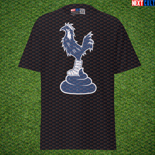 Championshit Tottenham Hotspur Parody T-Shirt, Funny Spursy Football Graphic Tee for North London Banter Black T-shirts Next Cult Brand