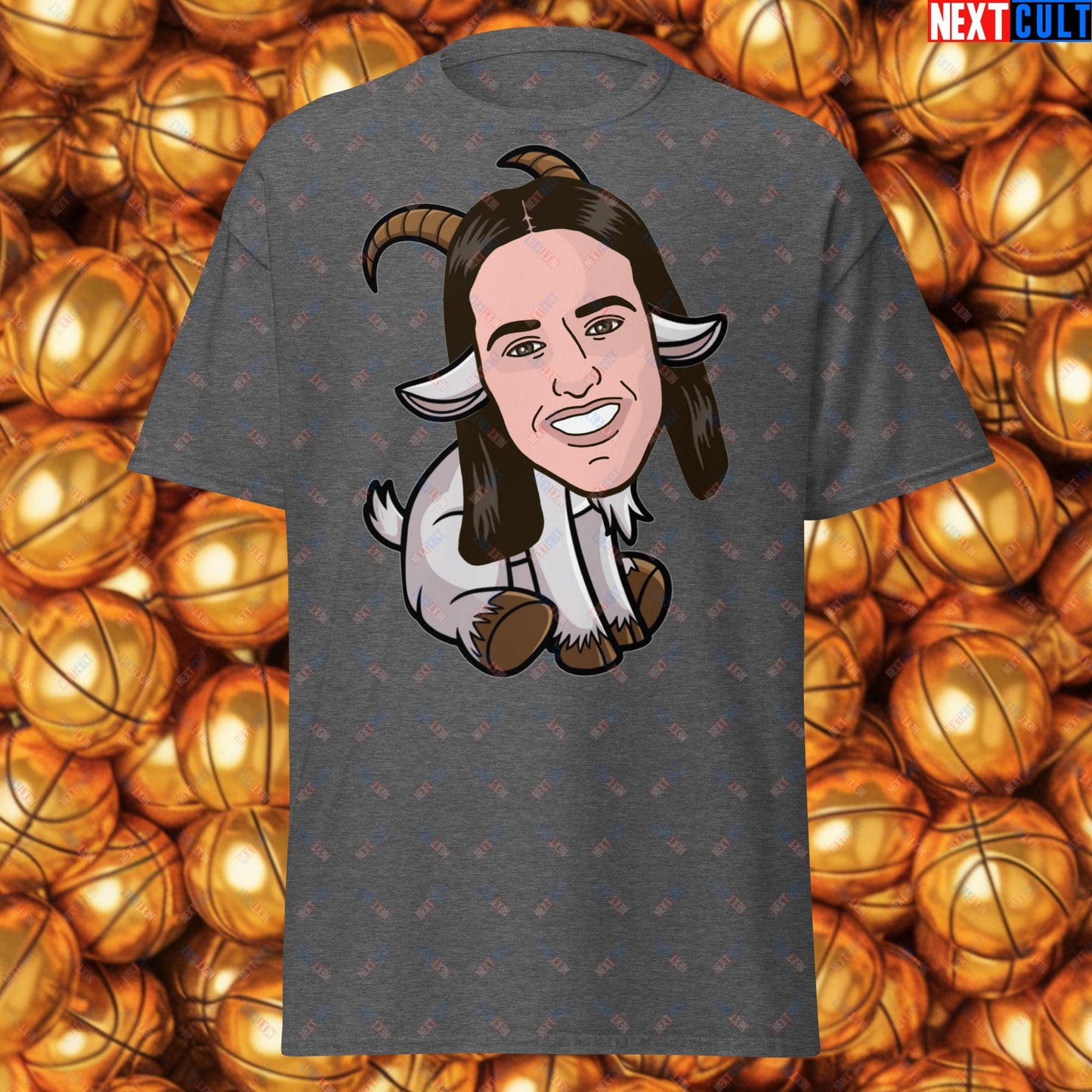 Caitlin Clark G.O.A.T. T-Shirt - Greatest of All Time Basketball Tee - Indiana Fever & WNBA Fan Top - Funny Women's Basketball Meme Casual Shirt Dark Heather T-shirts Basketball Caitlin Clark G.O.A.T. Indiana Fever WNBA Next Cult Brand