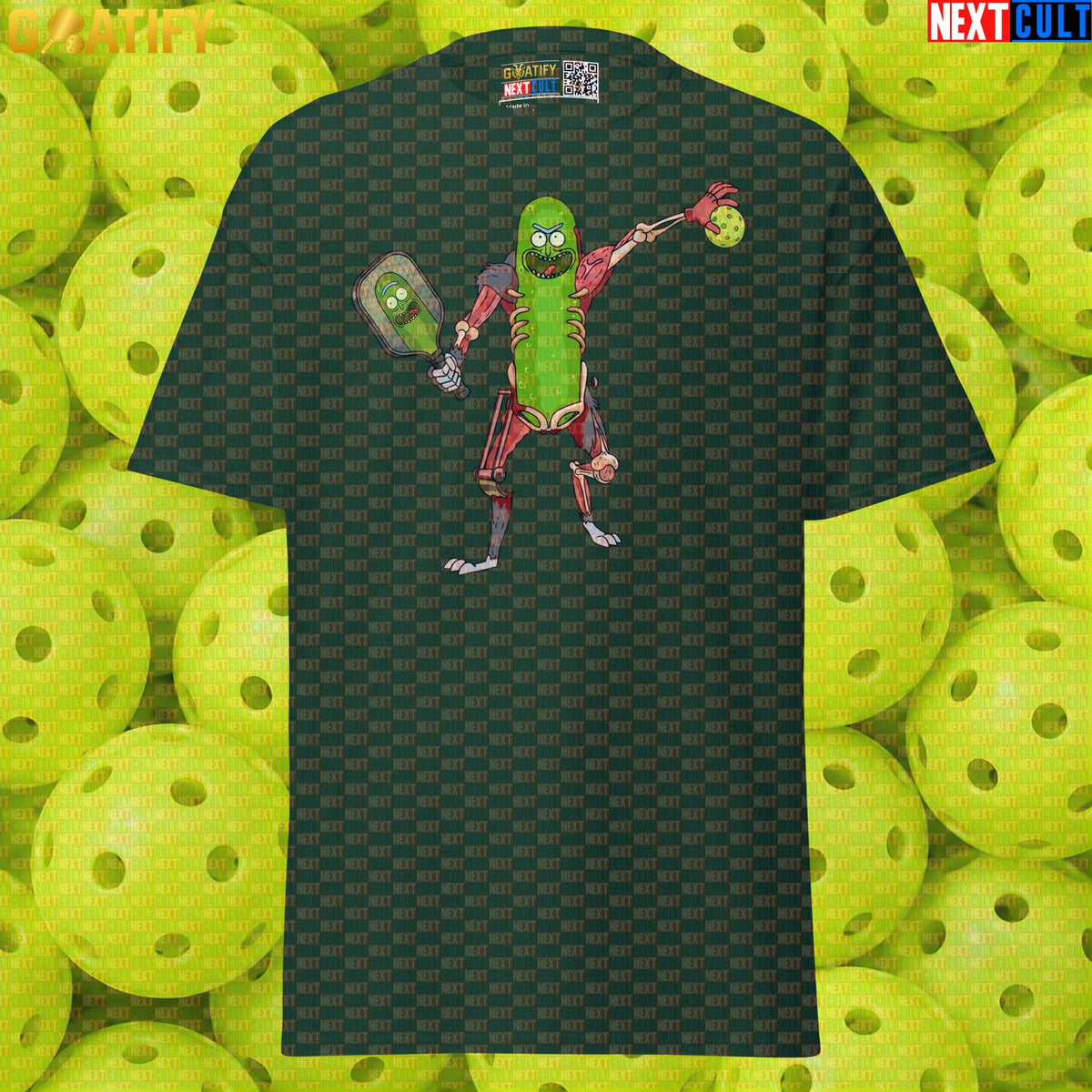 Pickleball T-Shirt Pickle Rick Mutant Court Warrior for Players, Fans & Funny Sports Gifts Forest Green T-shirts Next Cult Brand
