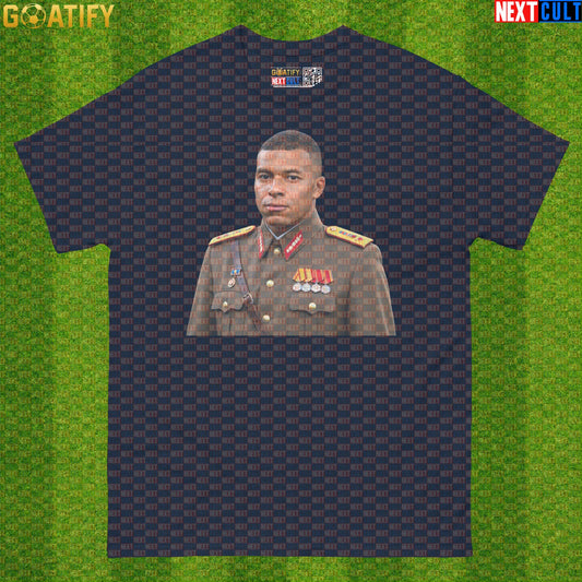 Kylian Mbappe T-Shirt – El Dictator Football Meme Graphic Tee Gift for Real Madrid Fans Navy T-shirts Next Cult Brand