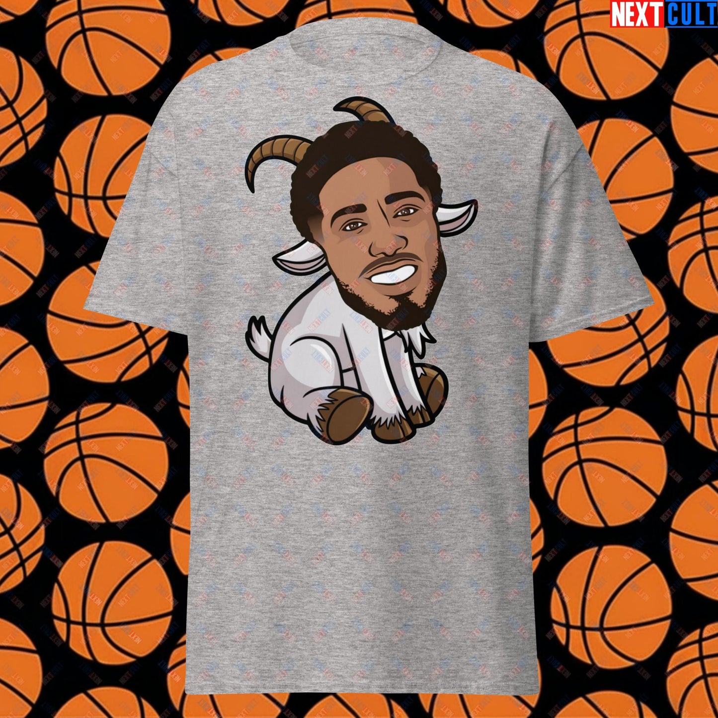 Tyrese Haliburton G.O.A.T. T-Shirt - Funny Basketball Meme Tee - Indiana Pacers GOAT Casual Top - Perfect Gift for Basketball Fans Sport Grey T-shirts Basketball G.O.A.T. Indiana Pacers NBA Tyrese Haliburton Next Cult Brand