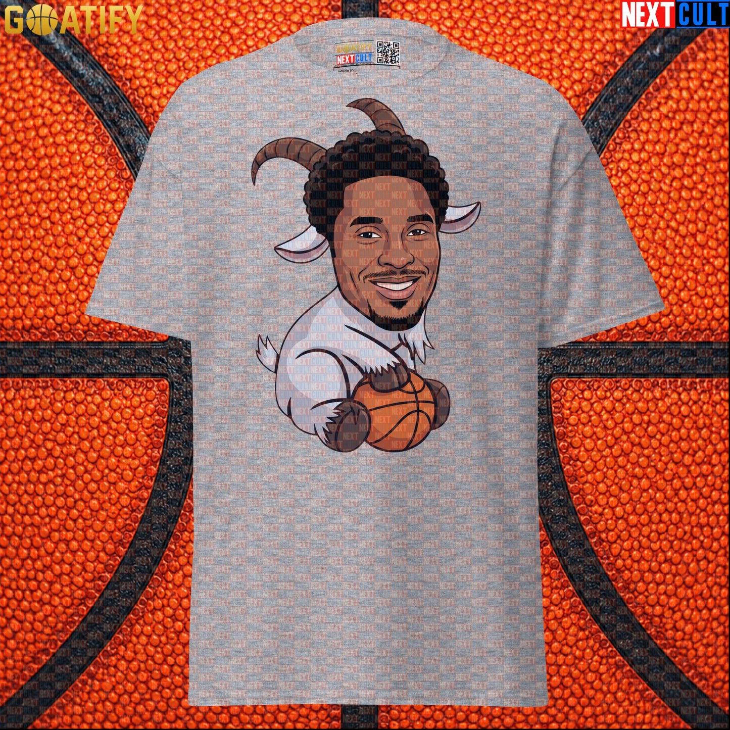 Kobe Bryant T-Shirt – Young Kobe No. 8 GOAT Graphic Tee for Lakers Basketball Fans Sport Grey T-shirts Next Cult Brand