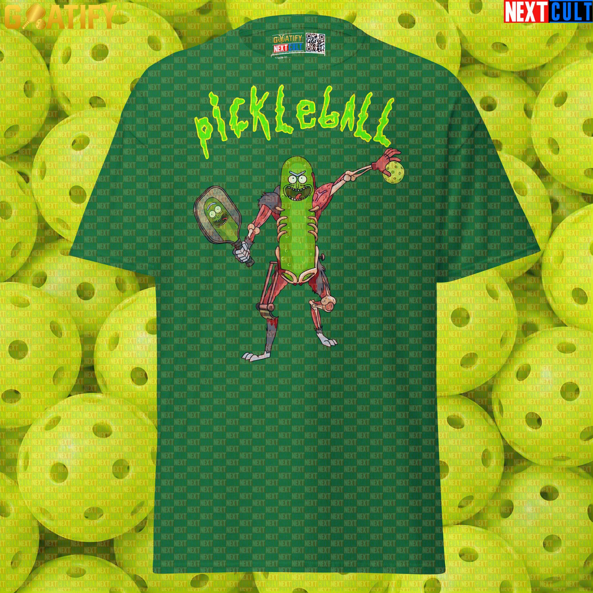 Pickleball T-Shirt Pickleball Rick Cartoon Sports Meme for Players & Funny Pickleball Gifts Turf Green T-shirts Next Cult Brand