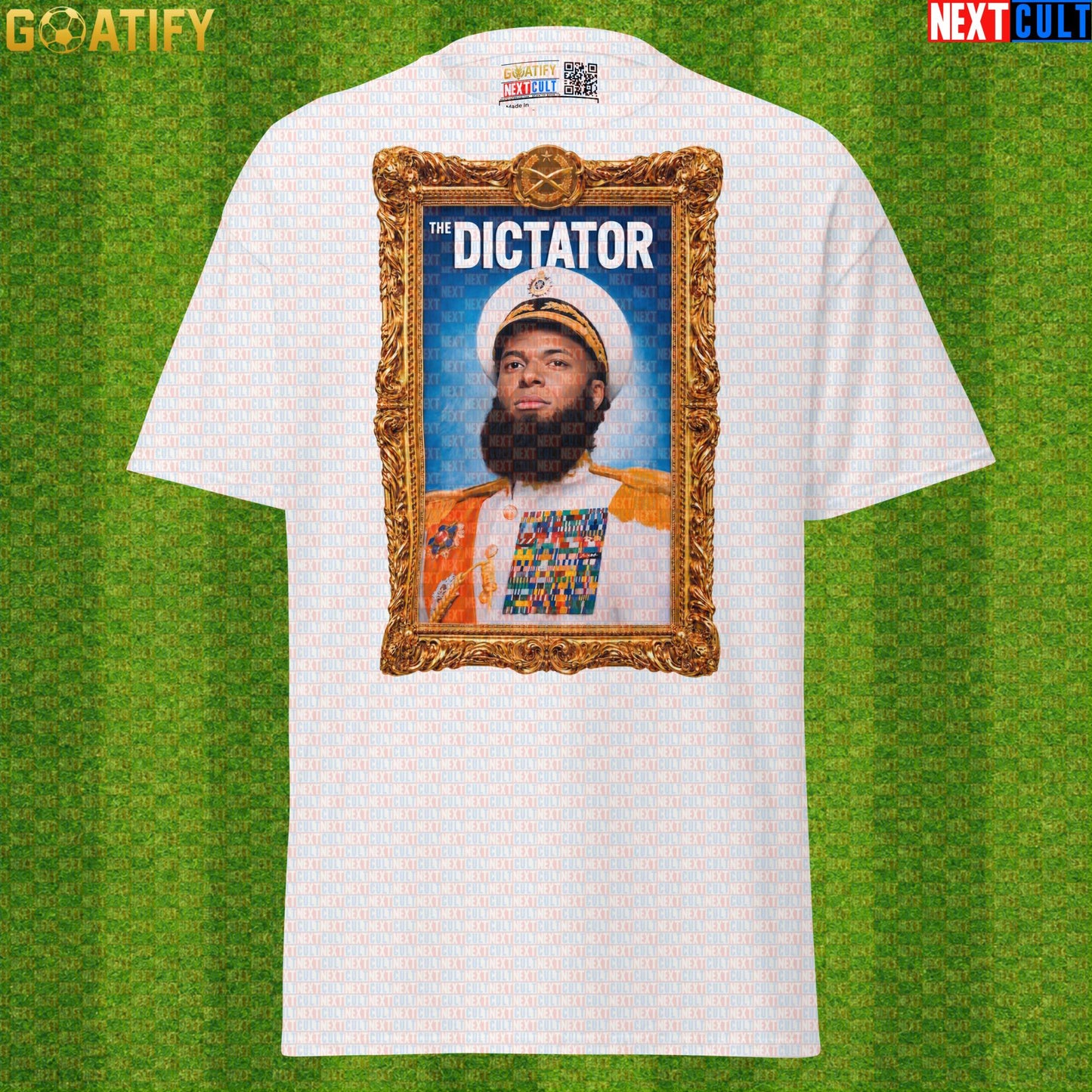 Kylian Mbappe T-Shirt – The Dictator Baroque Football Tee for France and Real Madrid Fans White Next Cult Brand