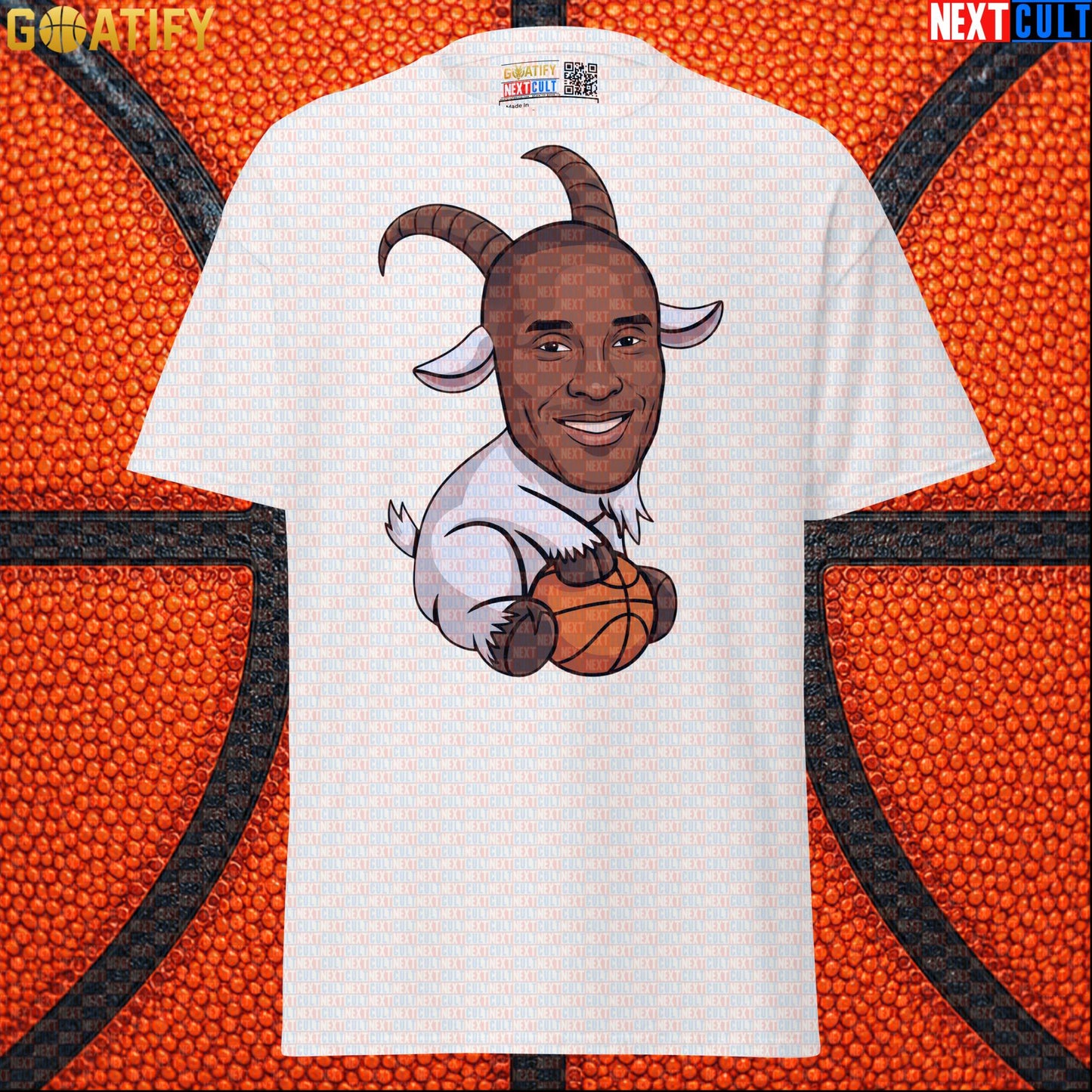 Kobe Bryant T-Shirt – Kobe GOAT Basketball Graphic Tee for Lakers Fans & Sports Gifts White T-shirts Next Cult Brand