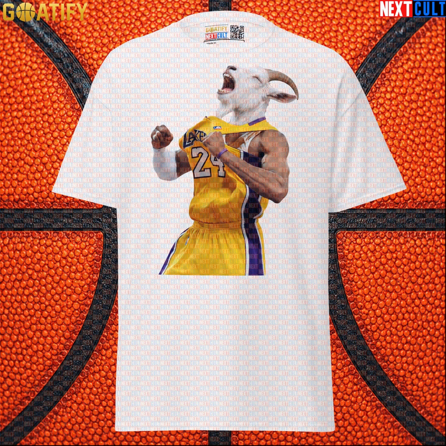 Kobe Bryant T-Shirt – GOAT Celebration Graphic Tee for Los Angeles Lakers Basketball Gift White T-shirts Next Cult Brand