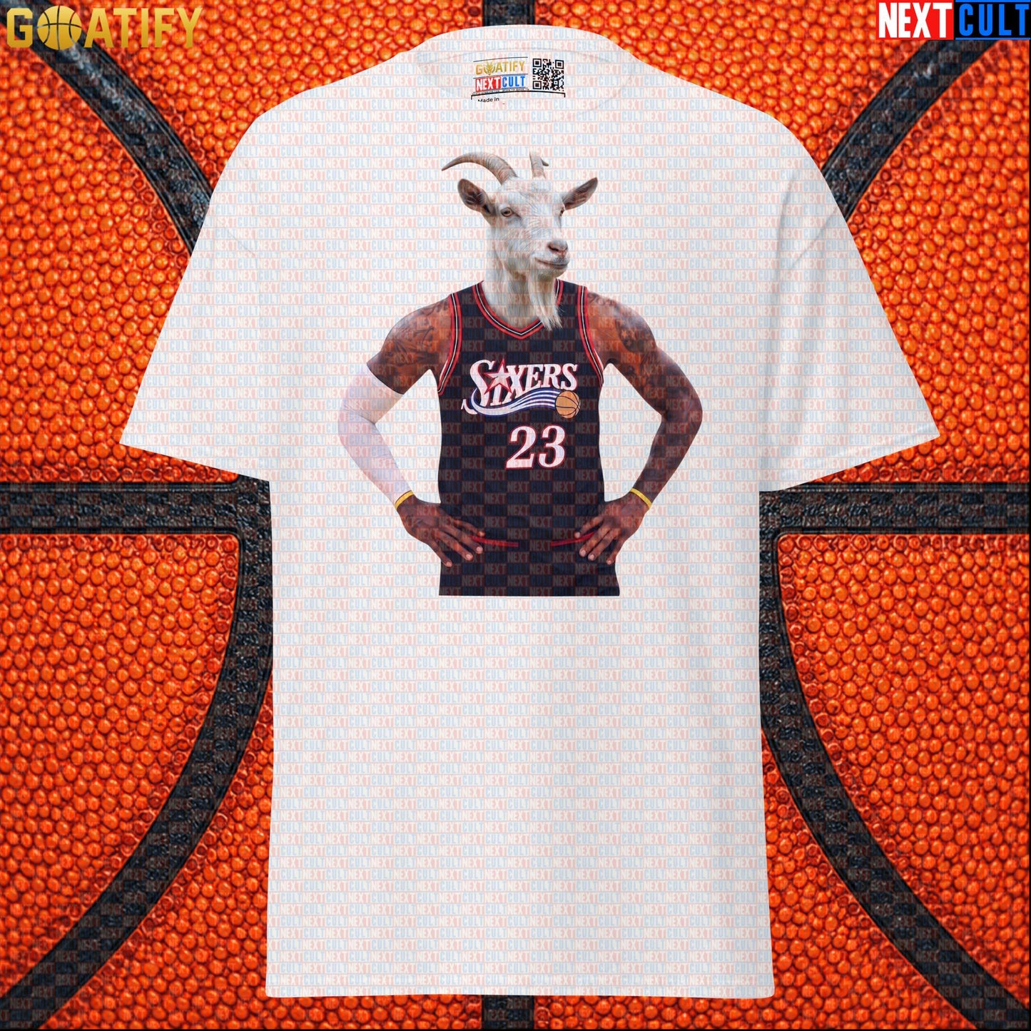 LeBron James T-Shirt – Philly GOAT Graphic Tee for 76ers Basketball Fans & NBA Gifts White T-shirts Next Cult Brand