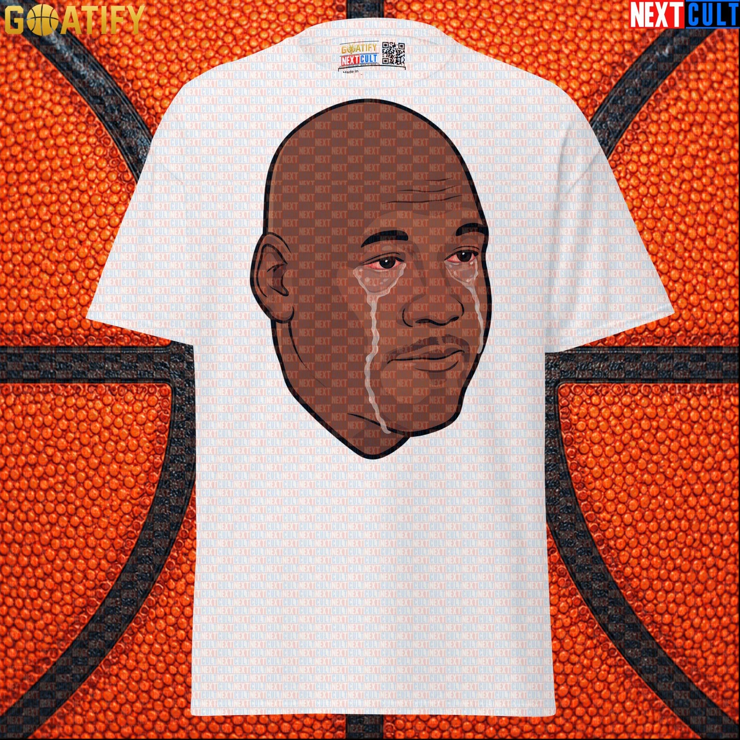 Michael Jordan T-Shirt Crying Jordan Meme Graphic Tee Gift for Chicago Bulls NBA Fans White T-shirts Next Cult Brand