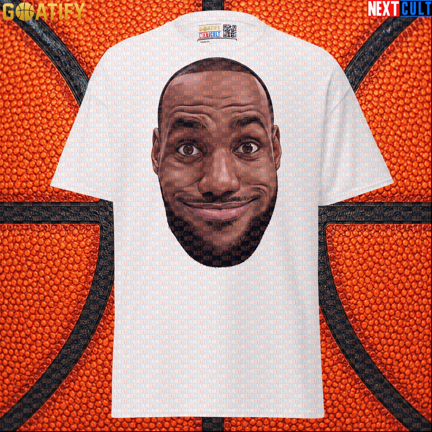 LeBron Photobomb Meme T-Shirt – Funny NBA Basketball Graphic Tee Gift for Sports Fans White T-shirts Next Cult Brand