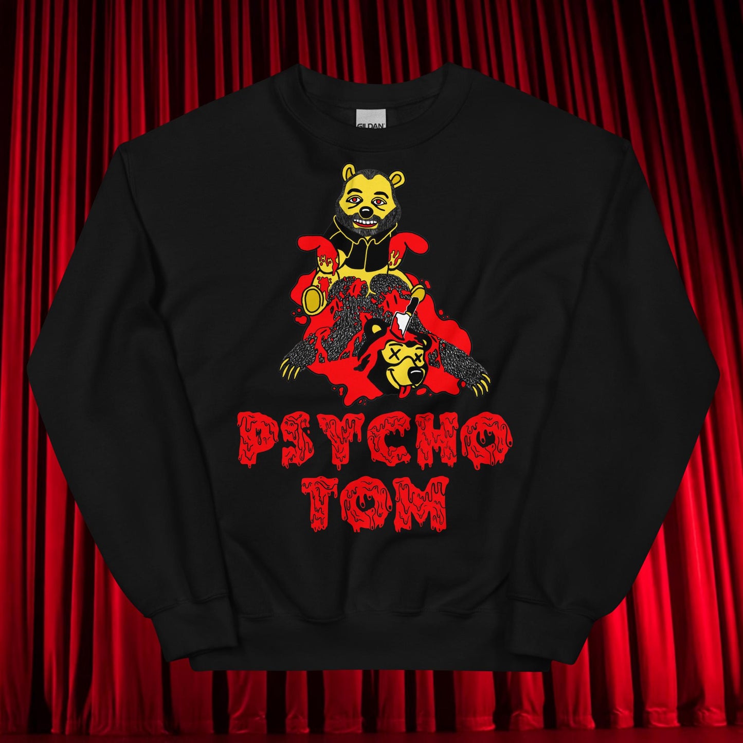 Psycho Tom Segura Sweatshirt, Tom Segura Shirt, YMH Sweatshirt, ymh gift, Your Moms House Gift, 2 Bears 1 Cave Shirt, 2B1C Shirt, 2B1C Gift Black Sweatshirts 2 Bears 1 Cave Podcasts Stand-up Comedy Tom Segura YMH Next Cult Brand