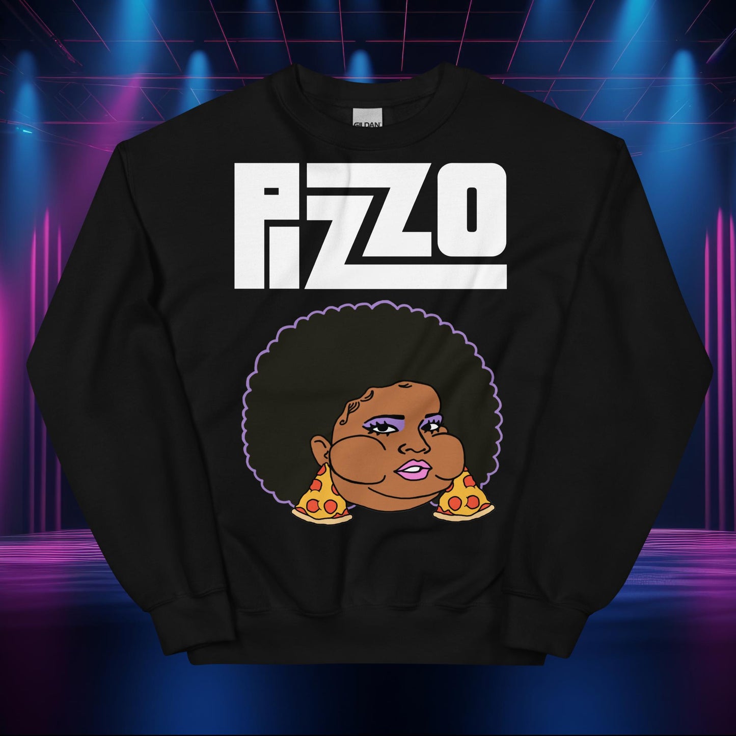 Pizzo Lizzo Pizza Lizzo Merch Lizzo Gift Body Positivity Body empowerment Lizzo Sweatshirt Black Sweatshirts Lizzo Music Next Cult Brand