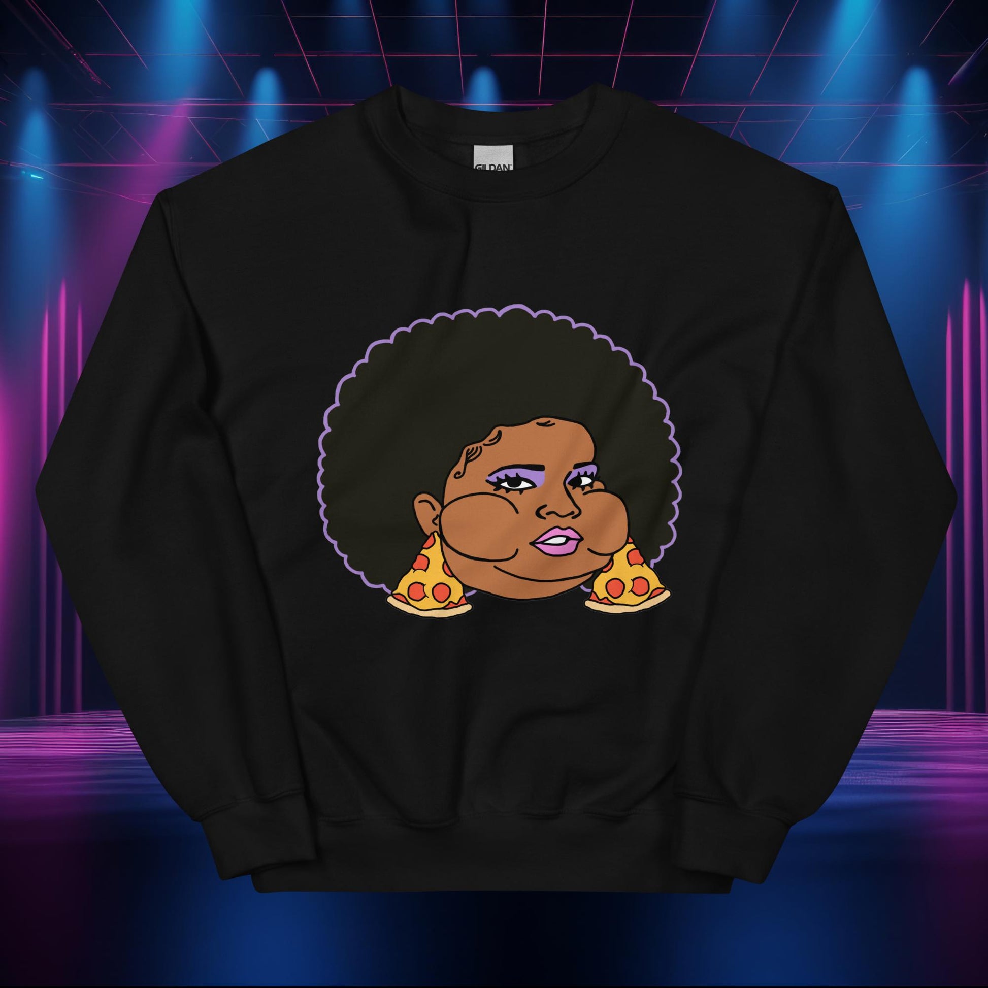 Pizzo Lizzo Pizza Lizzo Merch Lizzo Gift Body Positivity Body empowerment Lizzo Unisex Sweatshirt Black Sweatshirts Lizzo Music Next Cult Brand