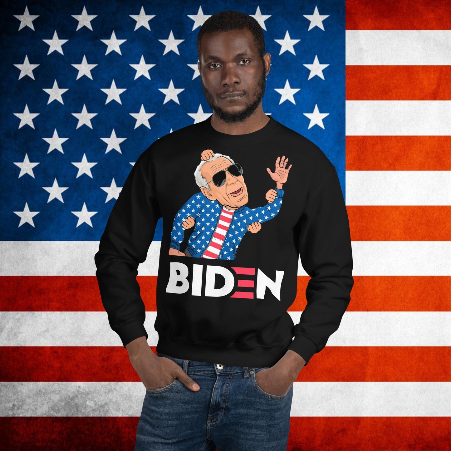 Weekend at Biden's Joe Biden Meme Democrat Republican Trump Gift Biden Gift 90s Vintage Unisex Sweatshirt Black Sweatshirts Democrats Joe Biden Politics Next Cult Brand