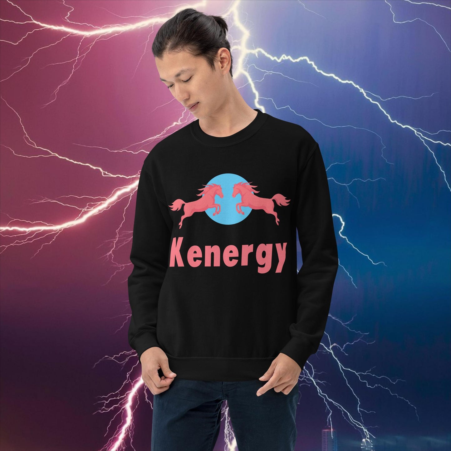 Kenergy Red Bull Ken Barbie Ryan Gosling Kenergy Unisex Sweatshirt Black Sweatshirts Barbie Ken Kenergy Movies Next Cult Brand