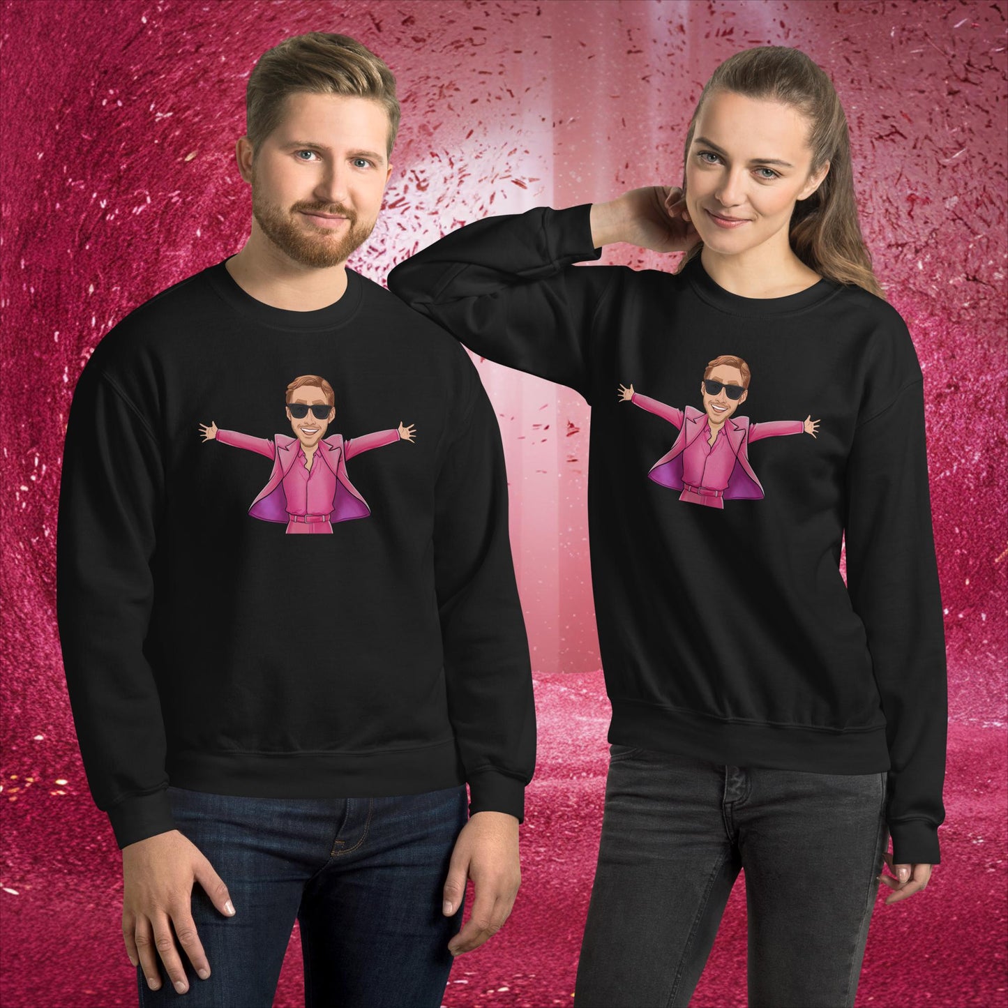 Ken Barbie Ryan Gosling I'm Just Ken Unisex Sweatshirt Black Sweatshirts Barbie Celebrities Ken Movies Ryan Gosling Next Cult Brand