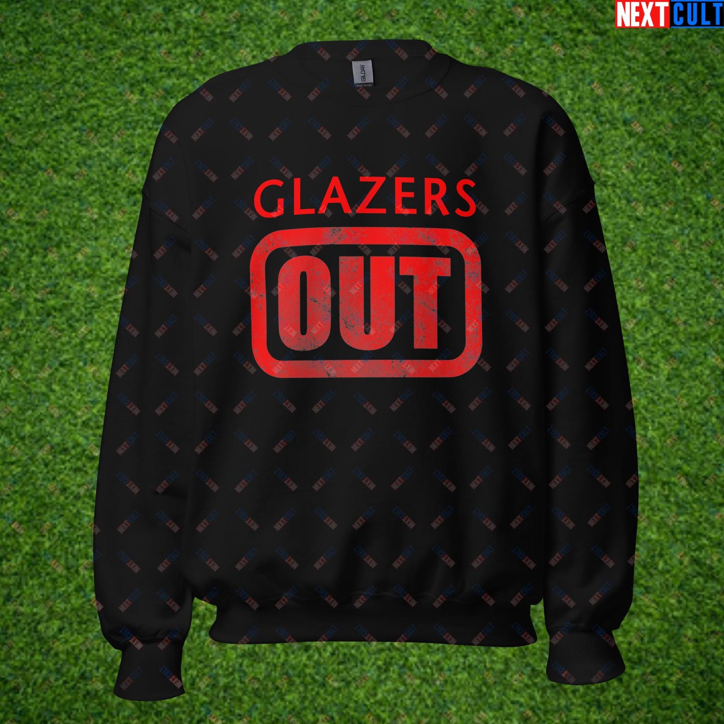 Glazers Out Manchester United Fan Protest Against Glazers Unisex Sweatshirt Black Sweatshirts Football GlazersOut Manchester United RatcliffeOut Next Cult Brand