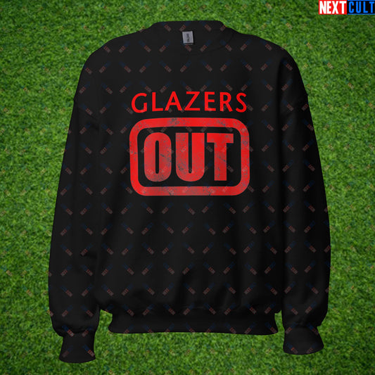 Glazers Out Manchester United Fan Protest Against Glazers Unisex Sweatshirt Black Sweatshirts Football GlazersOut Manchester United RatcliffeOut Next Cult Brand