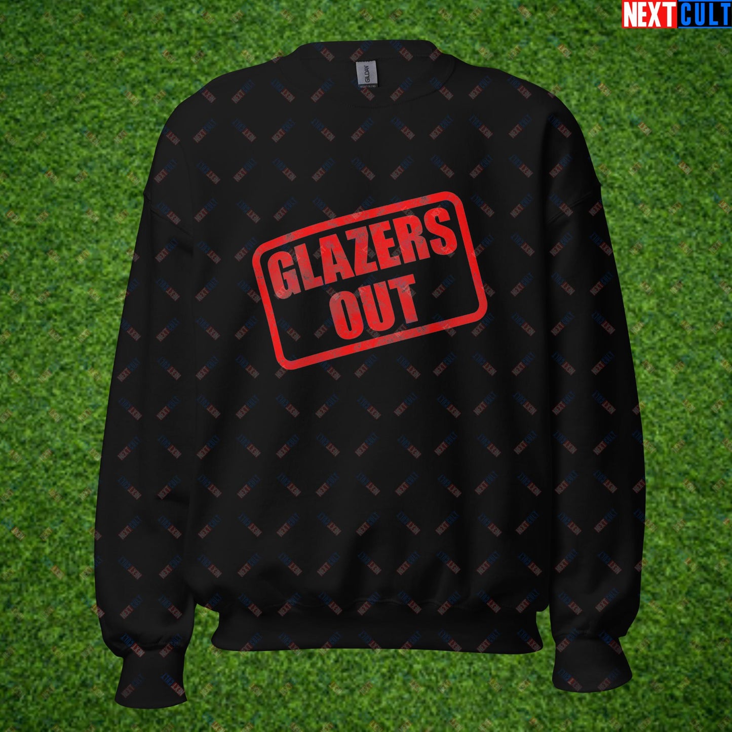 Glazers Out Stop The Glazers Ruining Manchester United Fan Protest Against Glazers Unisex Sweatshirt Black Sweatshirts Football GlazersOut Manchester United RatcliffeOut Next Cult Brand