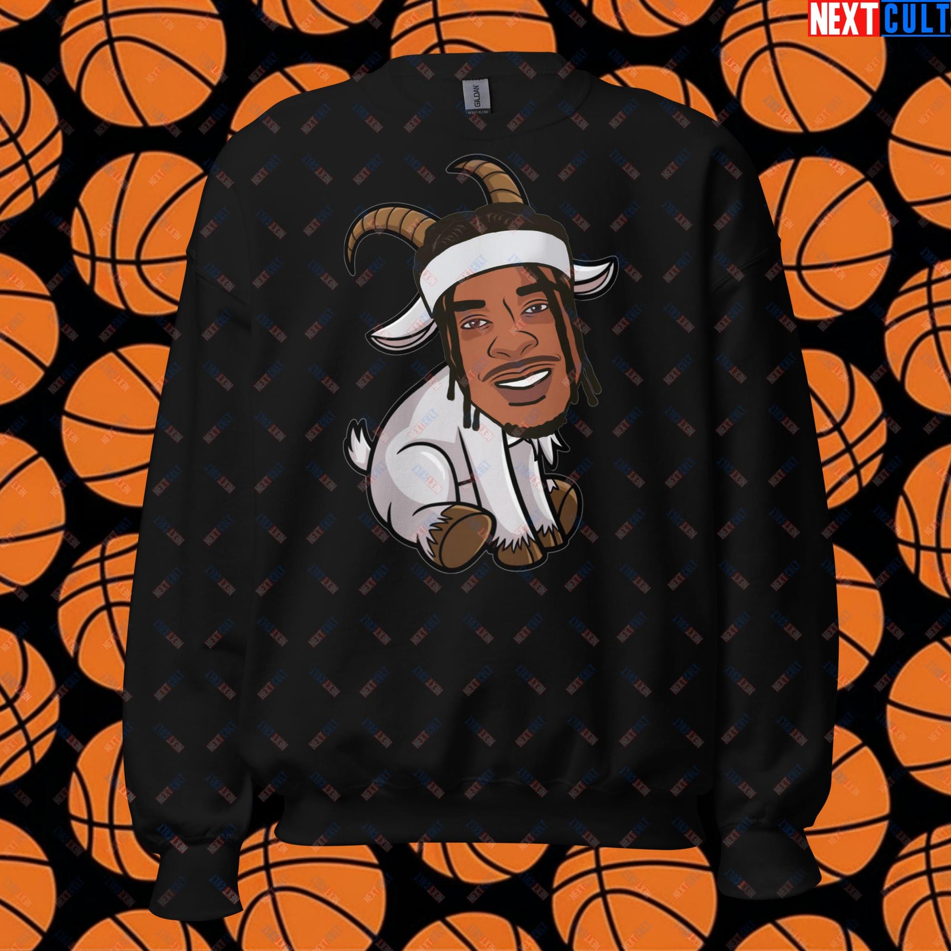 Shai Gilgeous-Alexander G.O.A.T. Sweatshirt - Funny Basketball Meme Jumper - Greatest of All Time Pullover for Basketball Fans - Perfect Gift for Shai Gilgeous-Alexander Fans Unisex Sweatshirt Black Sweatshirts Basketball G.O.A.T. NBA Oklahoma City Thunder Shai Gilgeous-Alexander Next Cult Brand