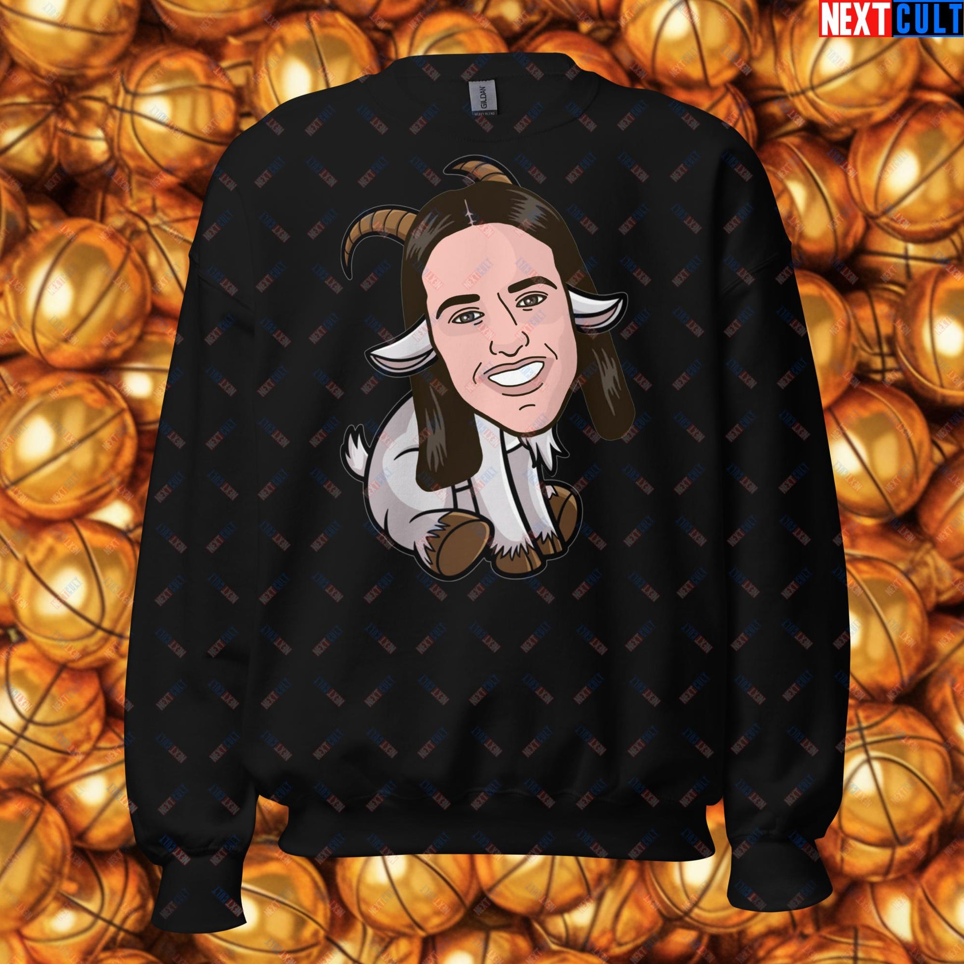 Caitlin Clark G.O.A.T. Sweatshirt - Greatest of All Time Basketball Jumper - Indiana Fever & WNBA Fan Pullover - Funny Women's Basketball Meme Sweater Unisex Sweatshirt Black Sweatshirts Basketball Caitlin Clark G.O.A.T. Indiana Fever WNBA Next Cult Brand