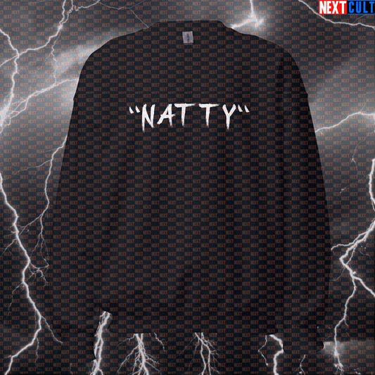 Funny Fake Natty Gym Sweatshirt | Not Really Natty Workout Sweater For Lifters | Fitness Meme Pullover Sweatshirts Bodybuilding Fitness Gym Natty Pump Cover Workout Next Cult Brand