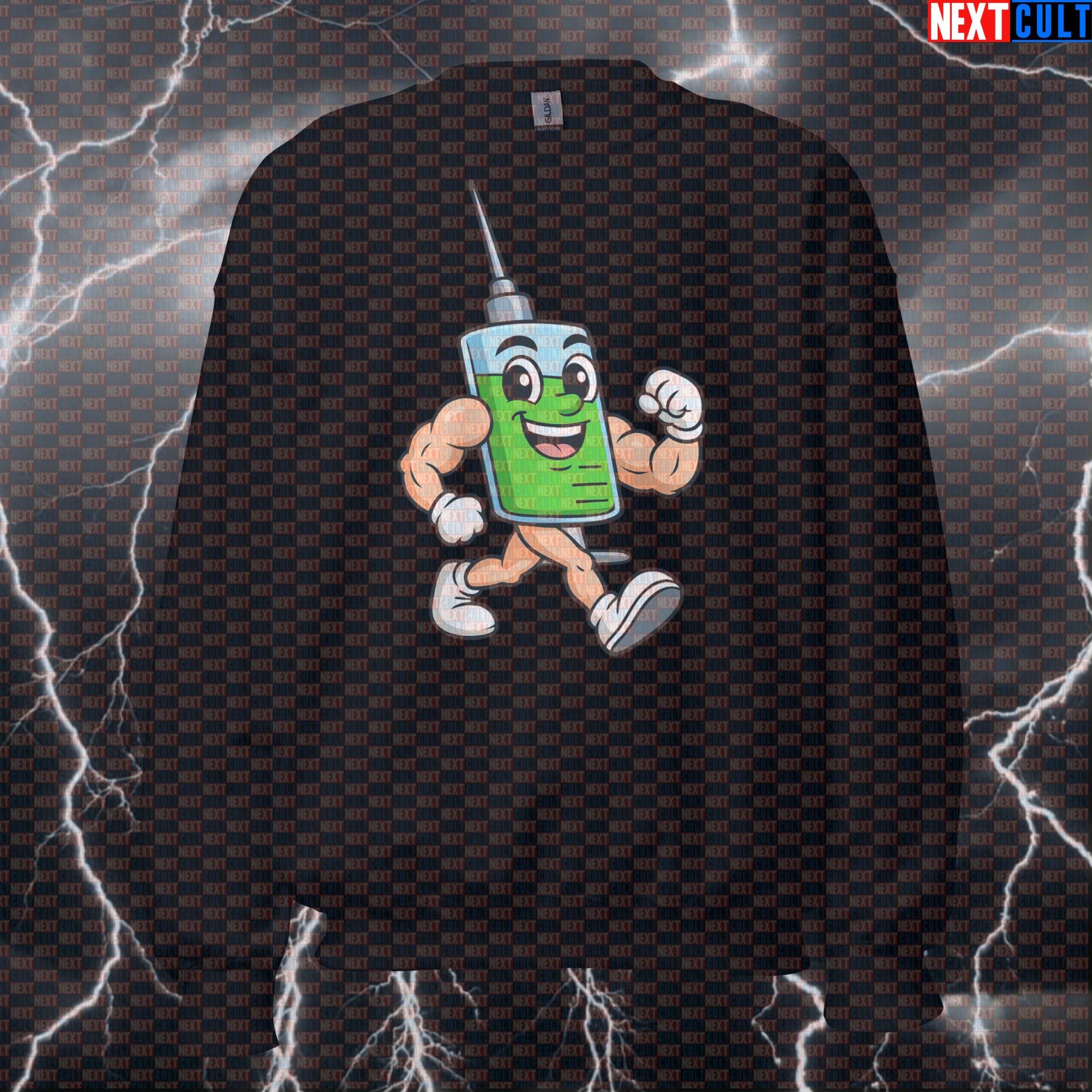 Natty Or Not Funny Gym Sweatshirt | It's All Genetics Bodybuilding Meme Pullover Sweatshirts Bodybuilding Fitness Gym Pump Cover Steroids Workout Next Cult Brand