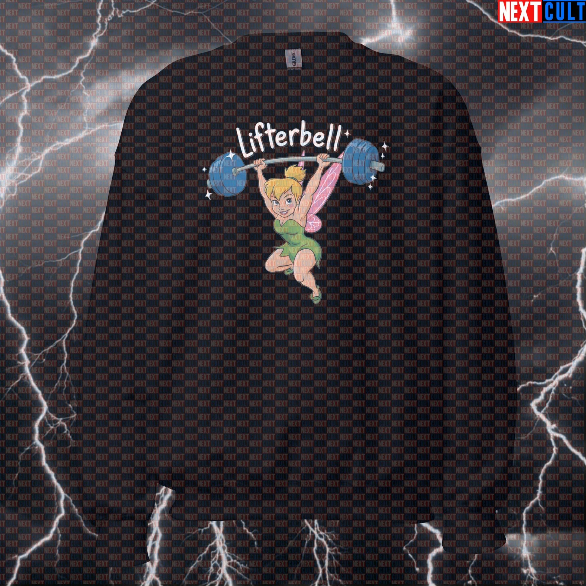 Lifterbell Gym Fairy Funny Workout Sweatshirt | Fitness Meme Sweater For Gym Girls & Lifters | Crewneck Pullover Bodybuilding Films Fitness Gym Powerlifting Pump Cover Workout Next Cult Brand