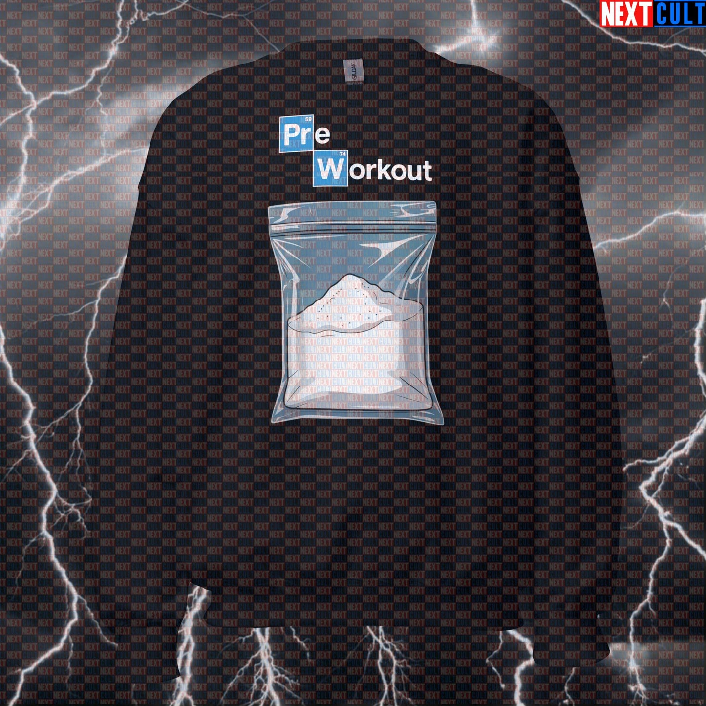 Funny Pre-Workout Pump Cover Sweatshirt | Breaking Bad Gym Meme Sweater For Lifters | Workout Jumper Sweatshirts Bodybuilding Breaking Bad Fitness Gym Pump Cover TV Workout Next Cult Brand